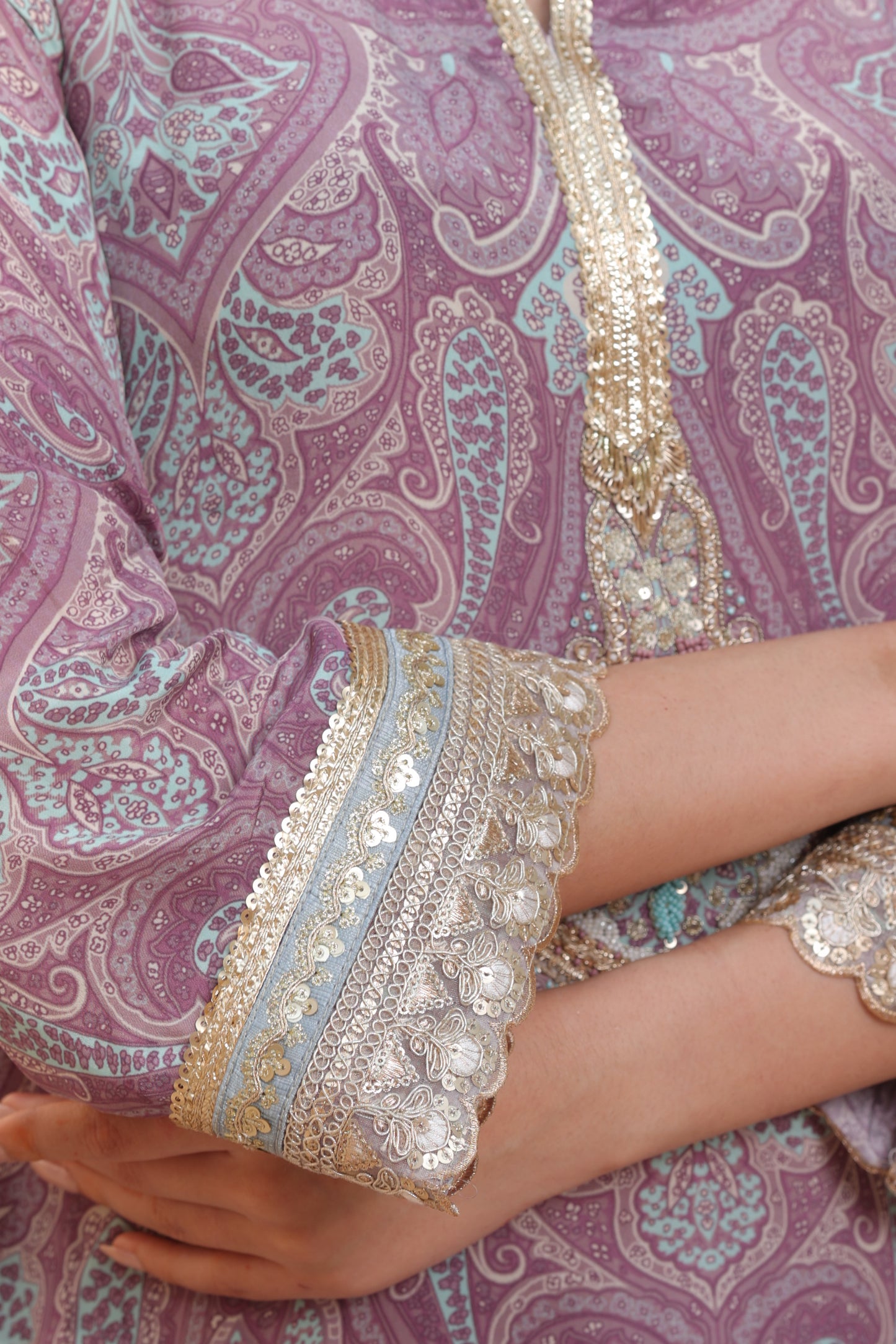 Nalina Paisly Suit - Purple