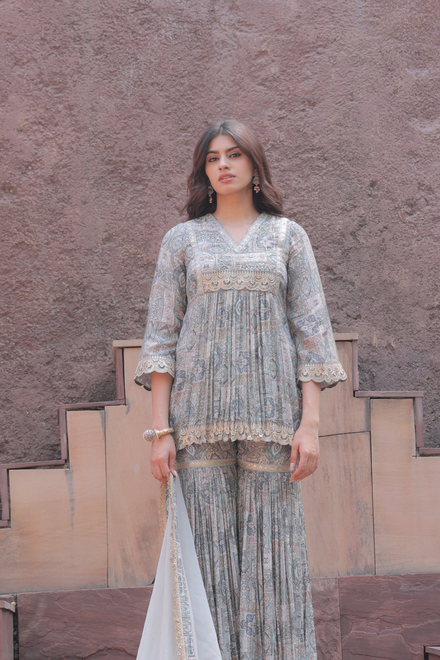 Paisly Sharara - Blue