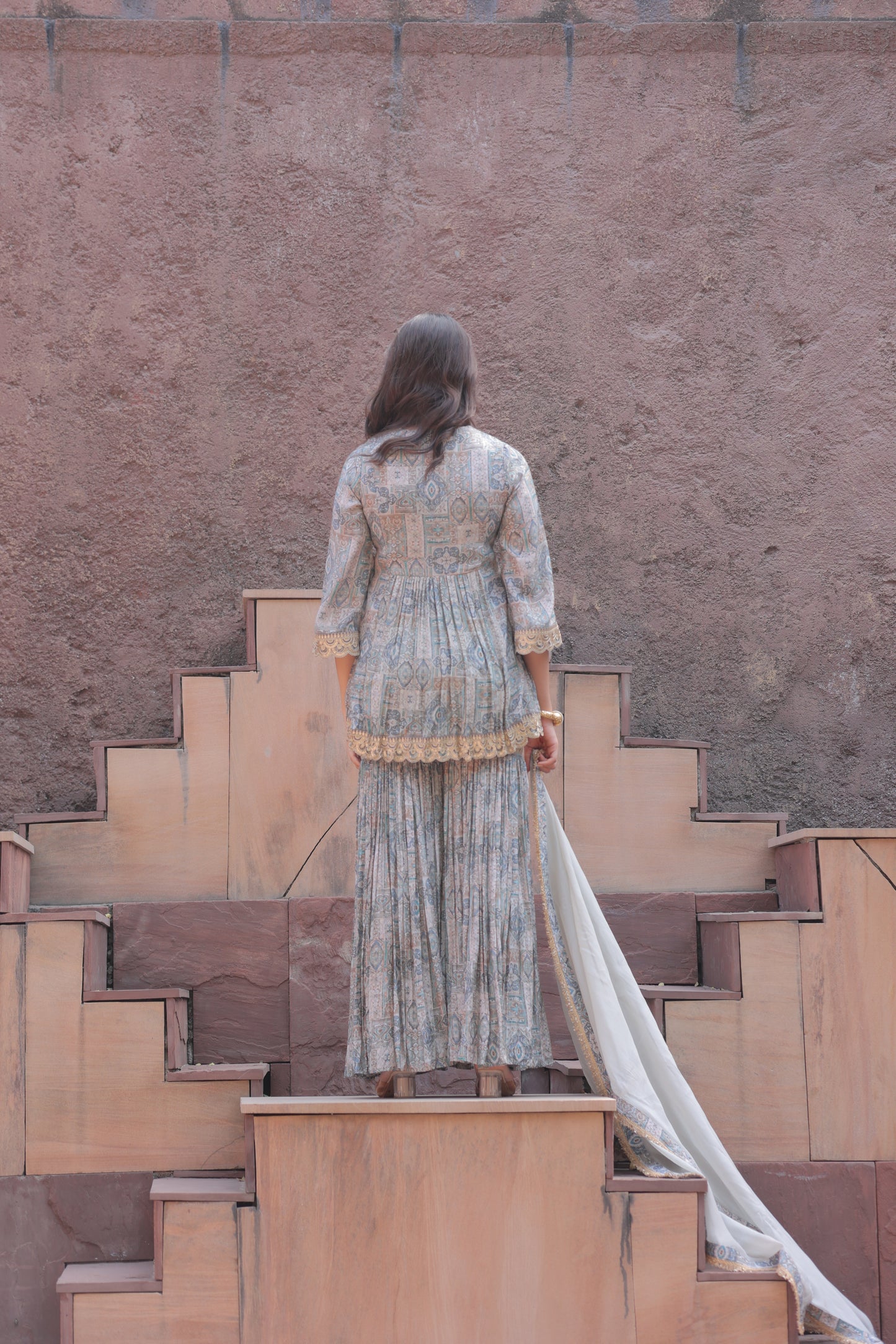 Paisly Sharara - Blue