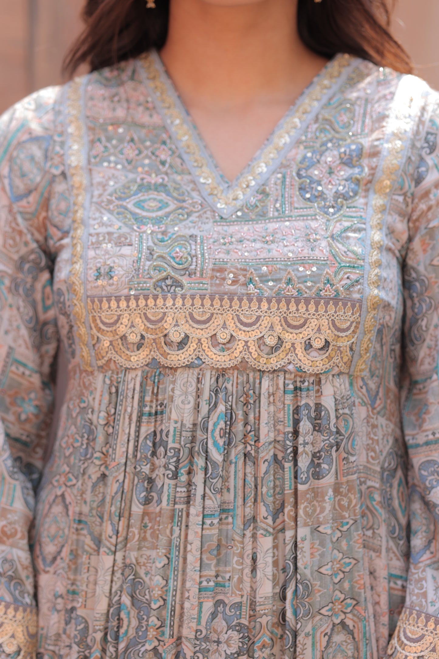 Paisly Sharara - Blue