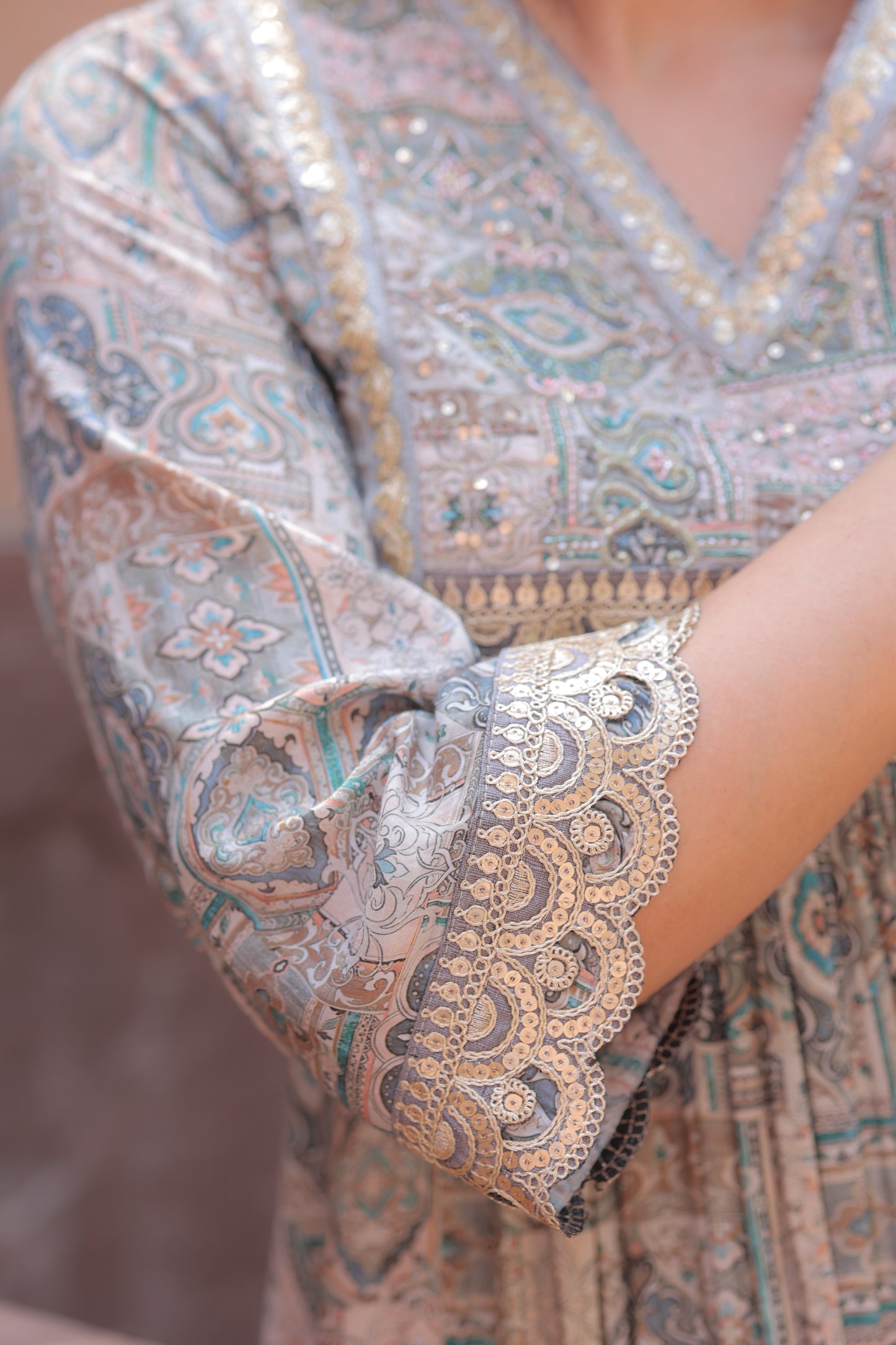 Paisly Sharara - Blue
