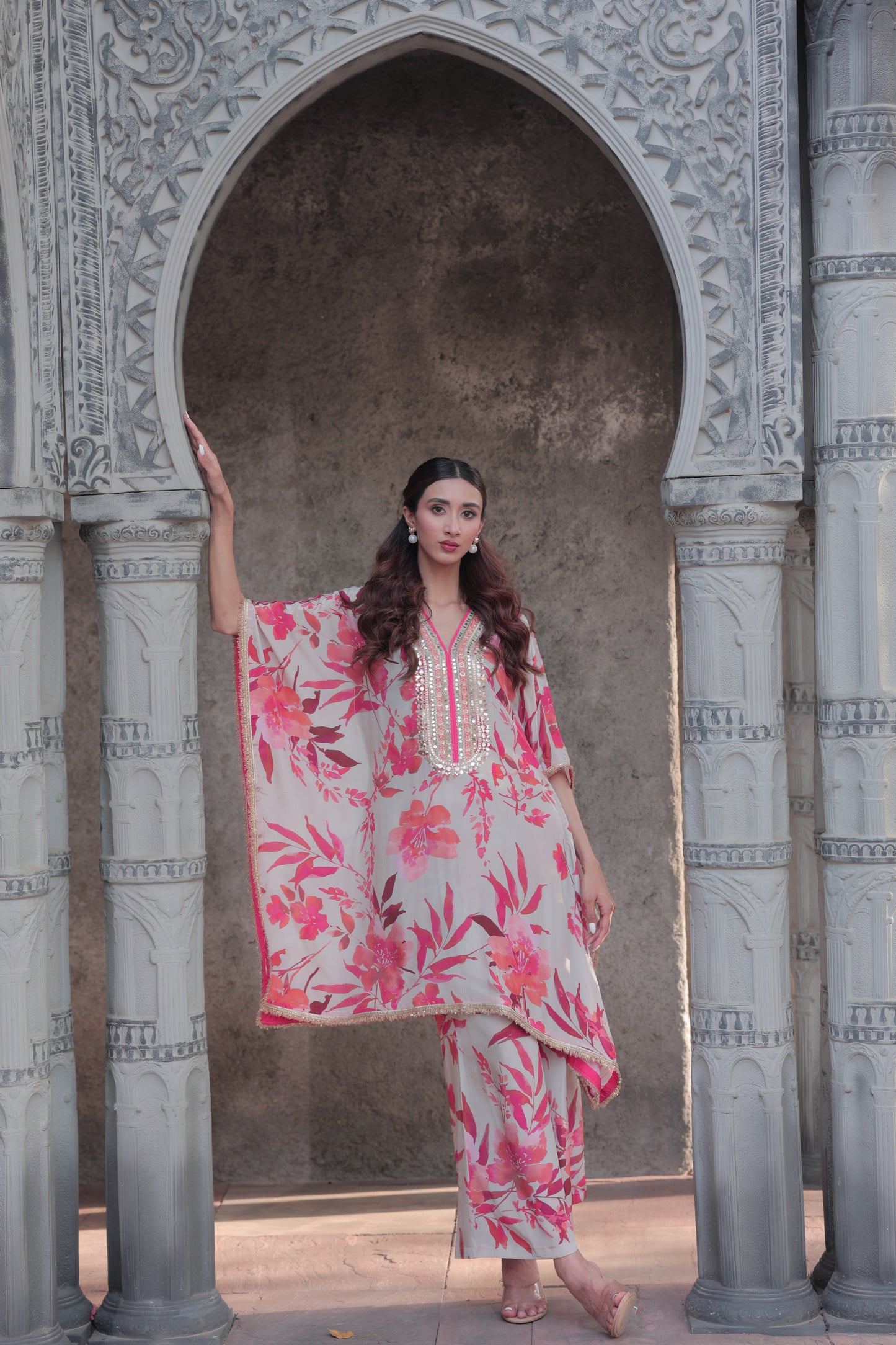 Miraz Maple Kaftan - Red