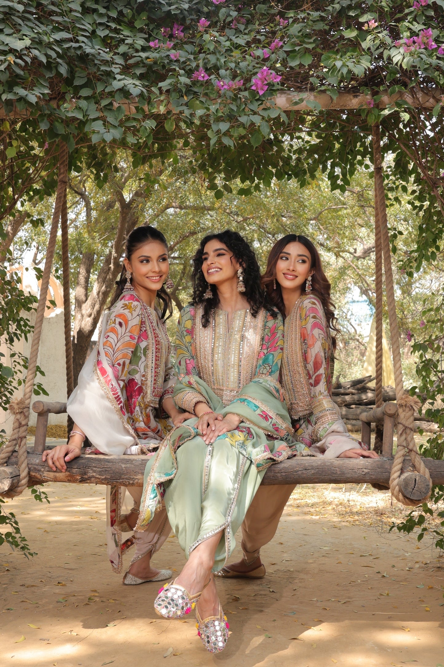 Inayat Tulip Dhoti - Green