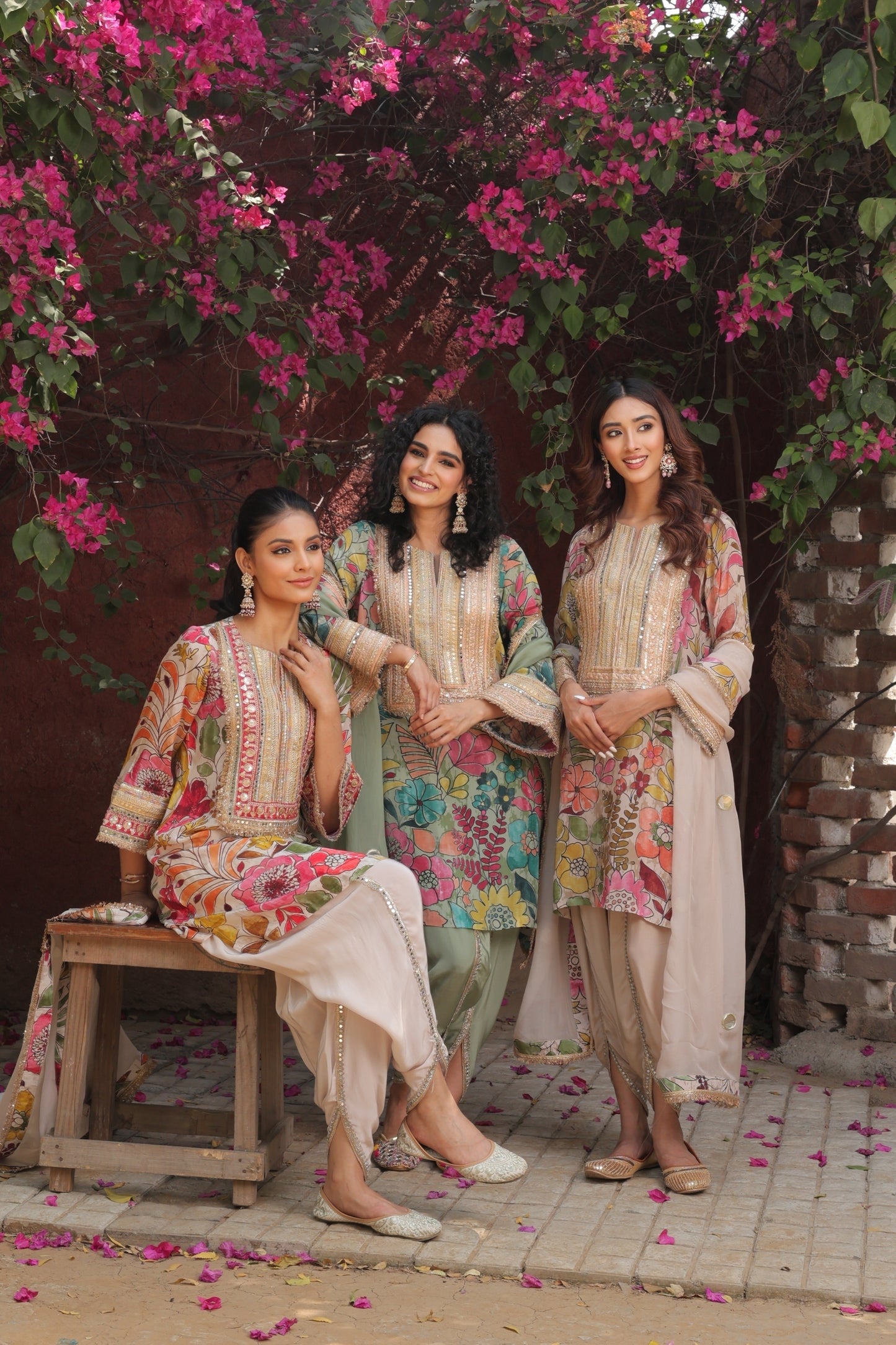 Inayat Tulip Dhoti - Beige