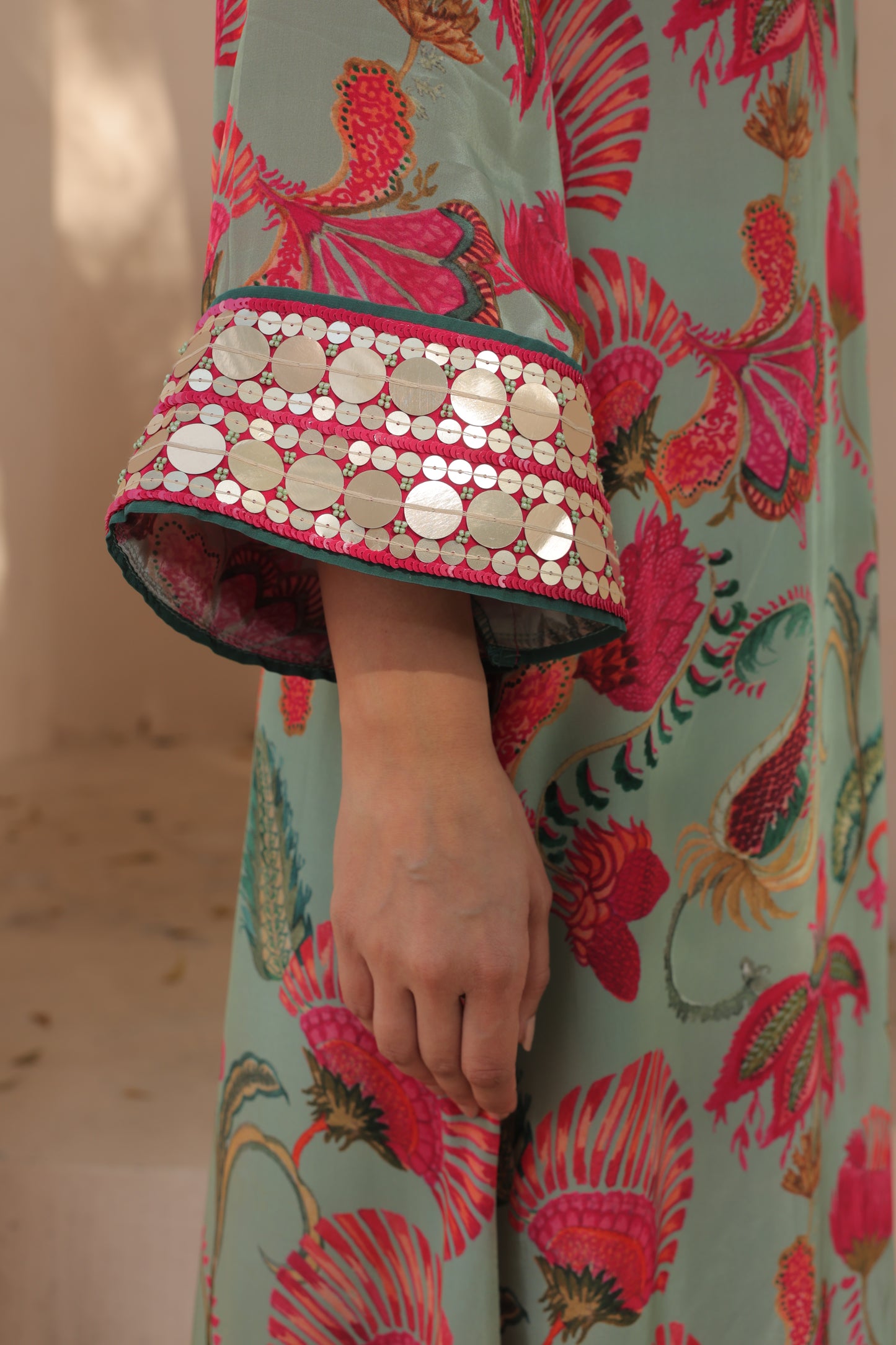 Sur Kurta Set - Green