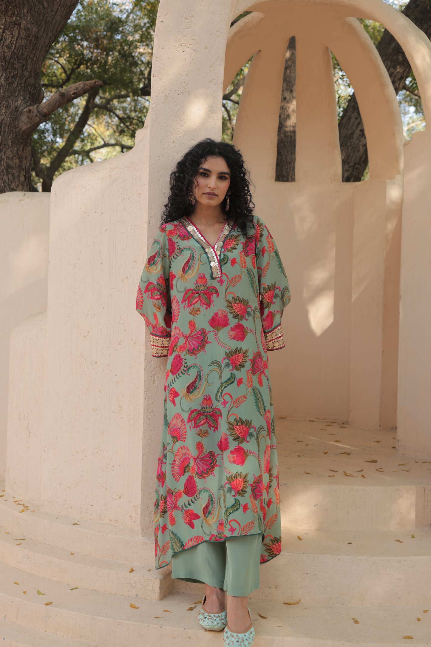 Sur Kurta Set - Green