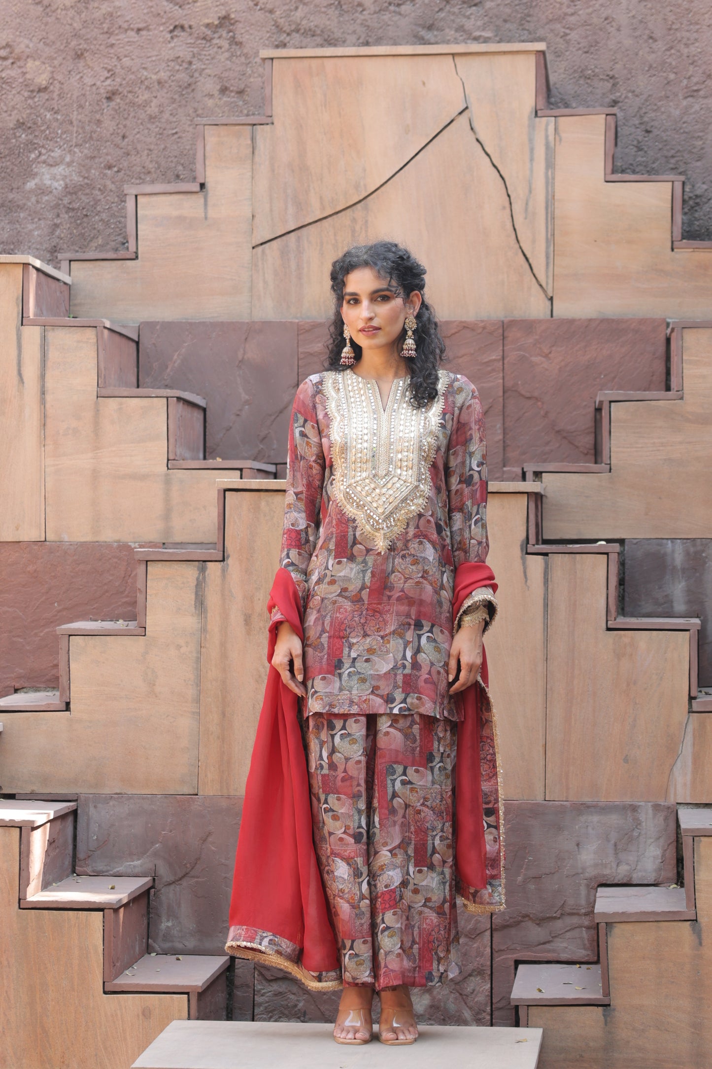 Zari Suit - Red