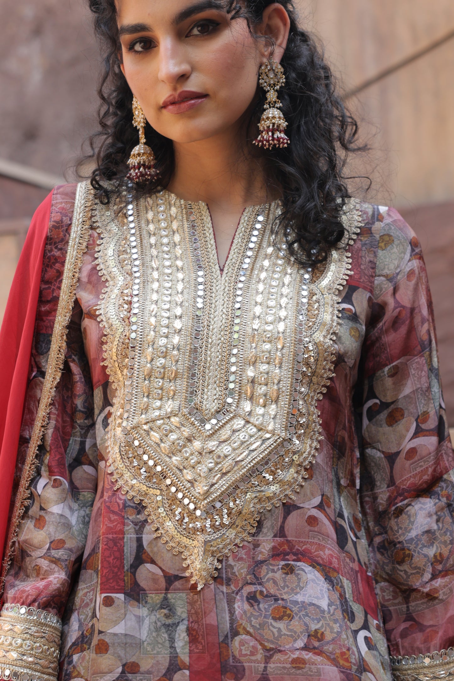 Zari Suit - Red