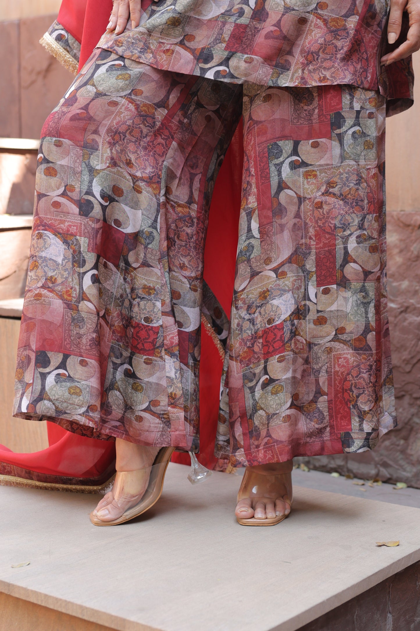 Zari Suit - Red