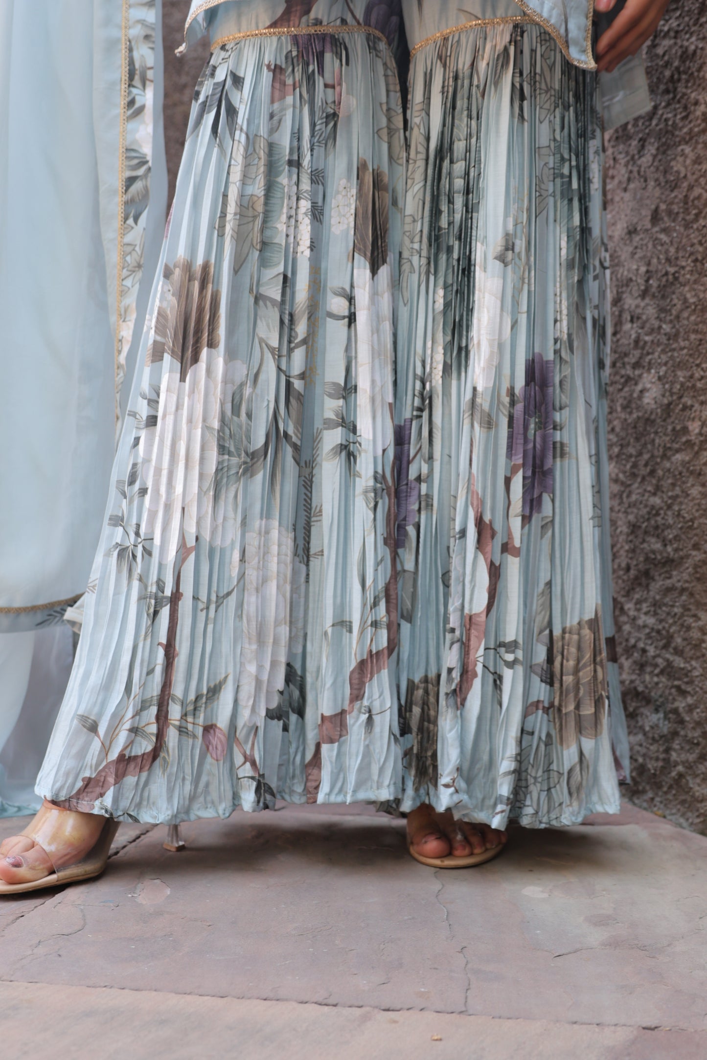 Leher Sharara - Blue