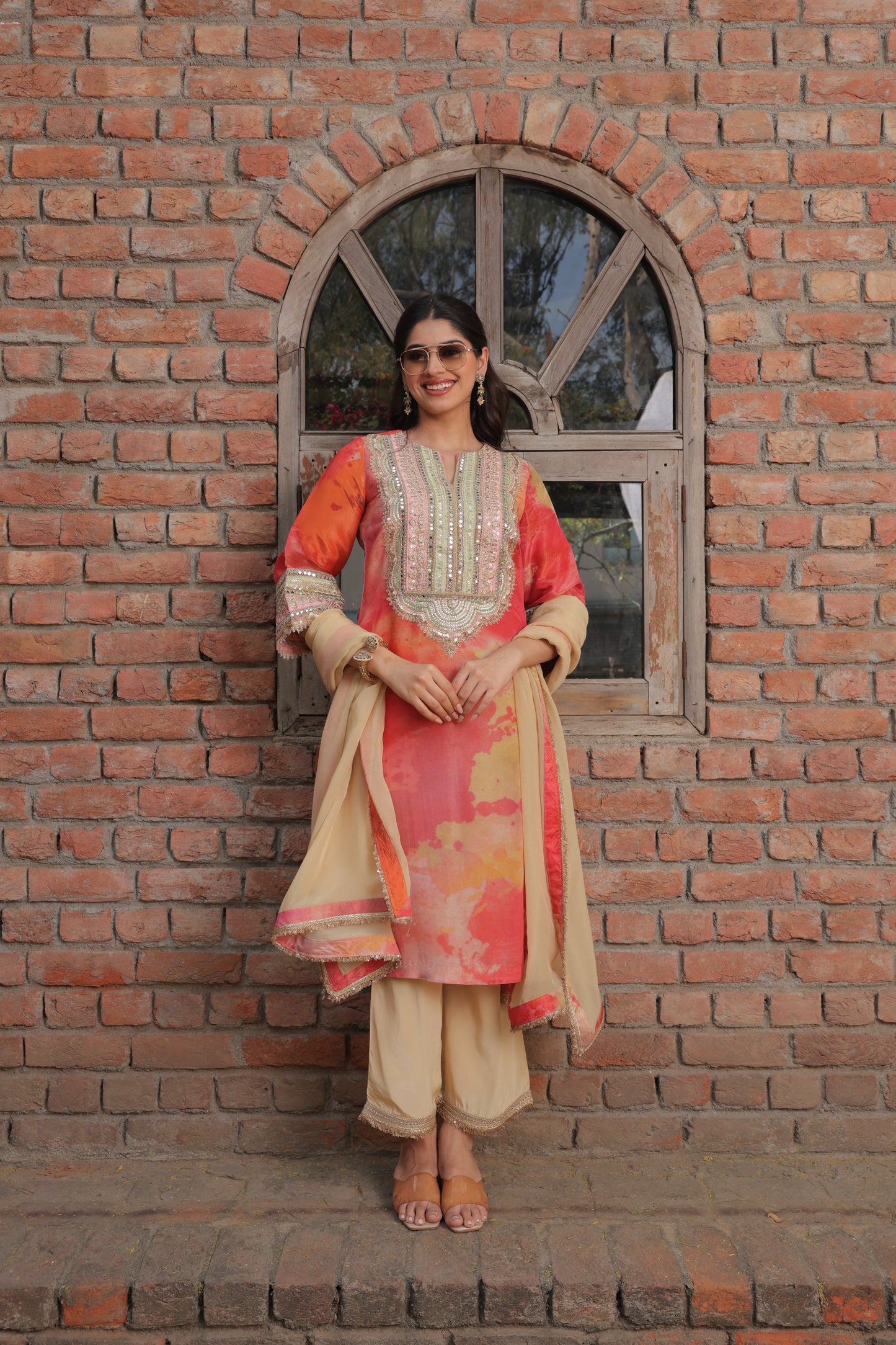 Gaur Organza Suit