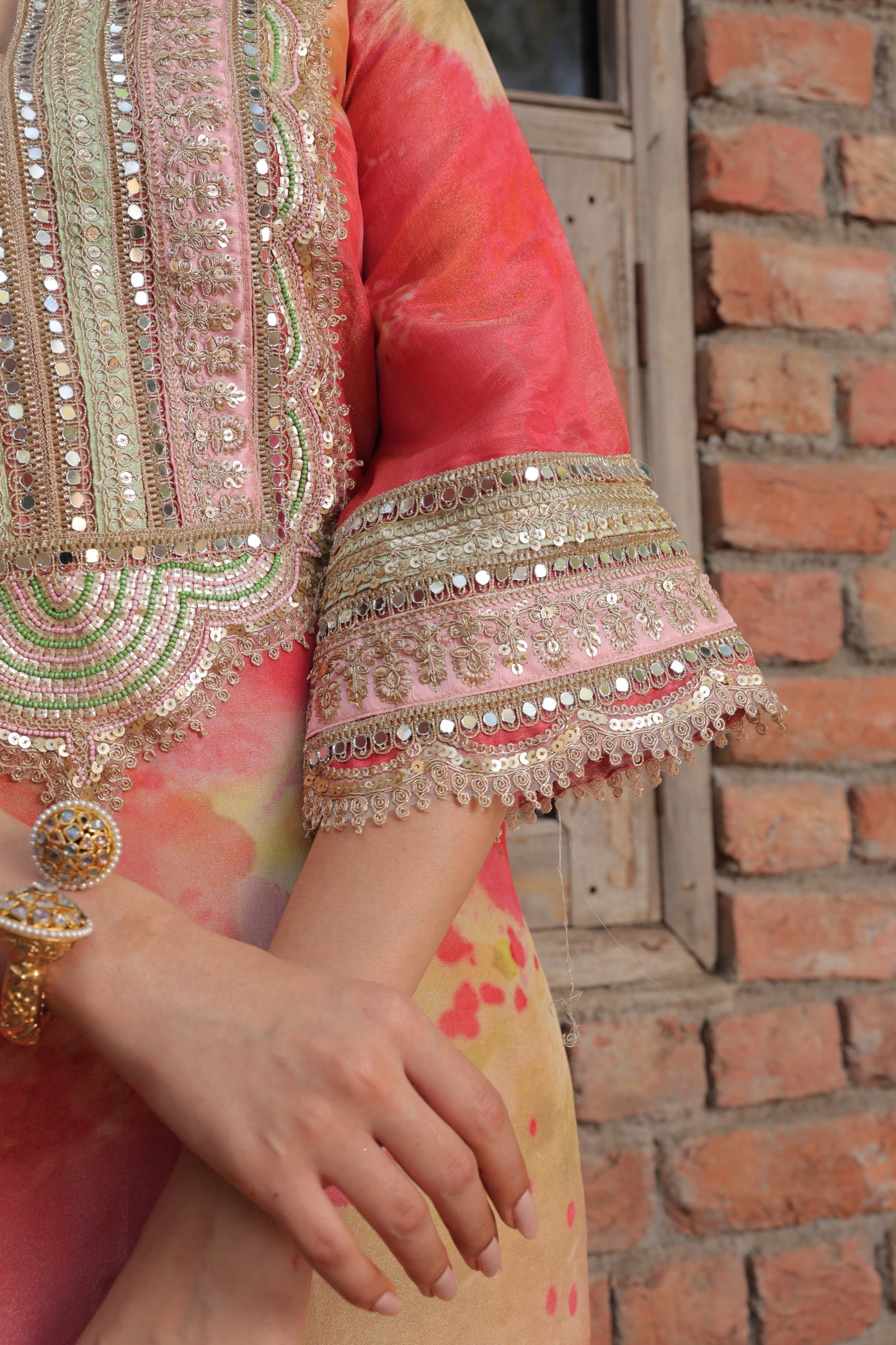Gaur Organza Suit