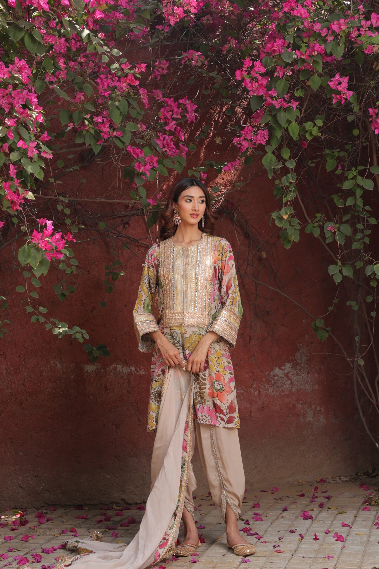 Inayat Tulip Dhoti - Beige