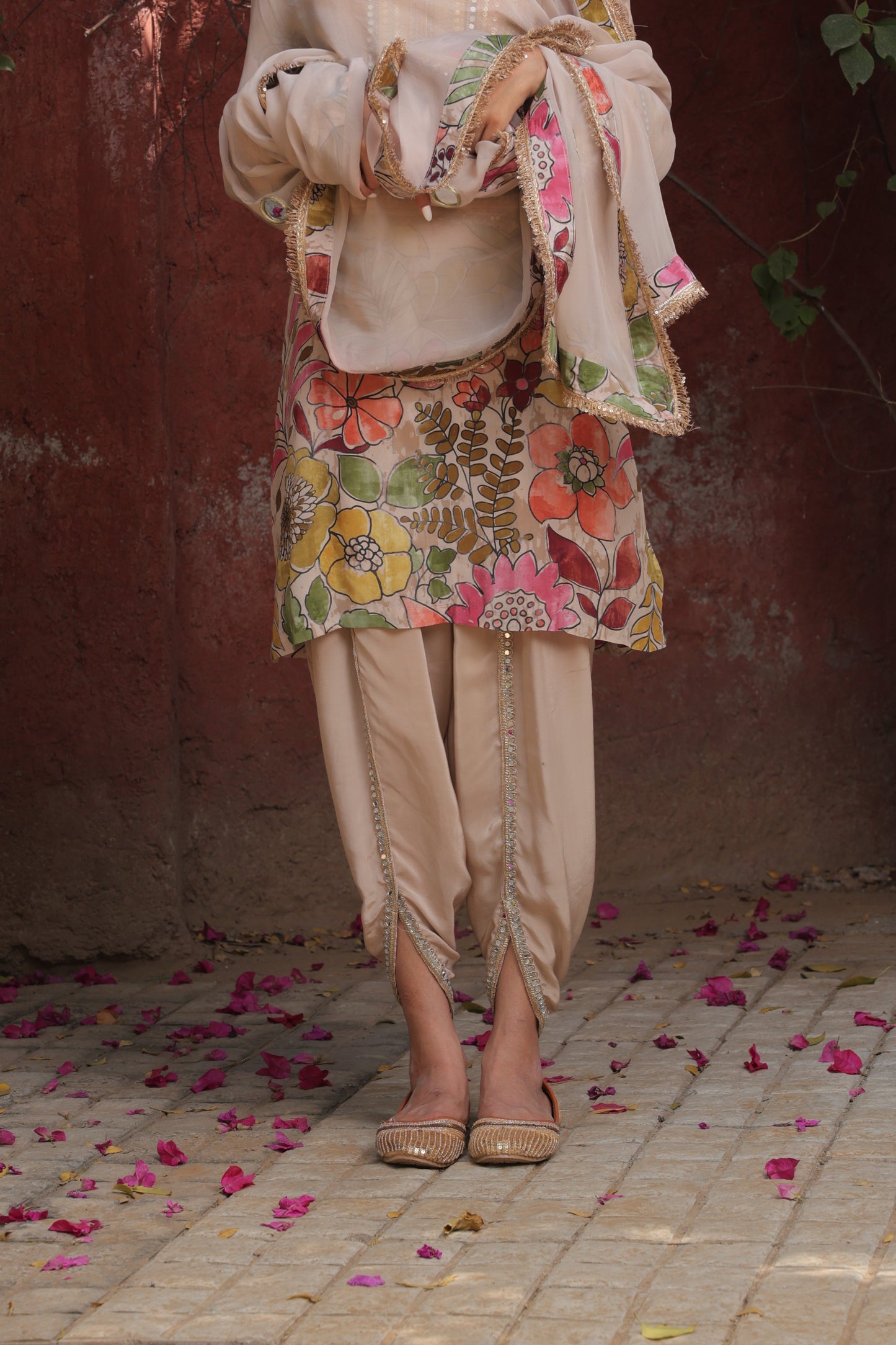 Inayat Tulip Dhoti - Beige