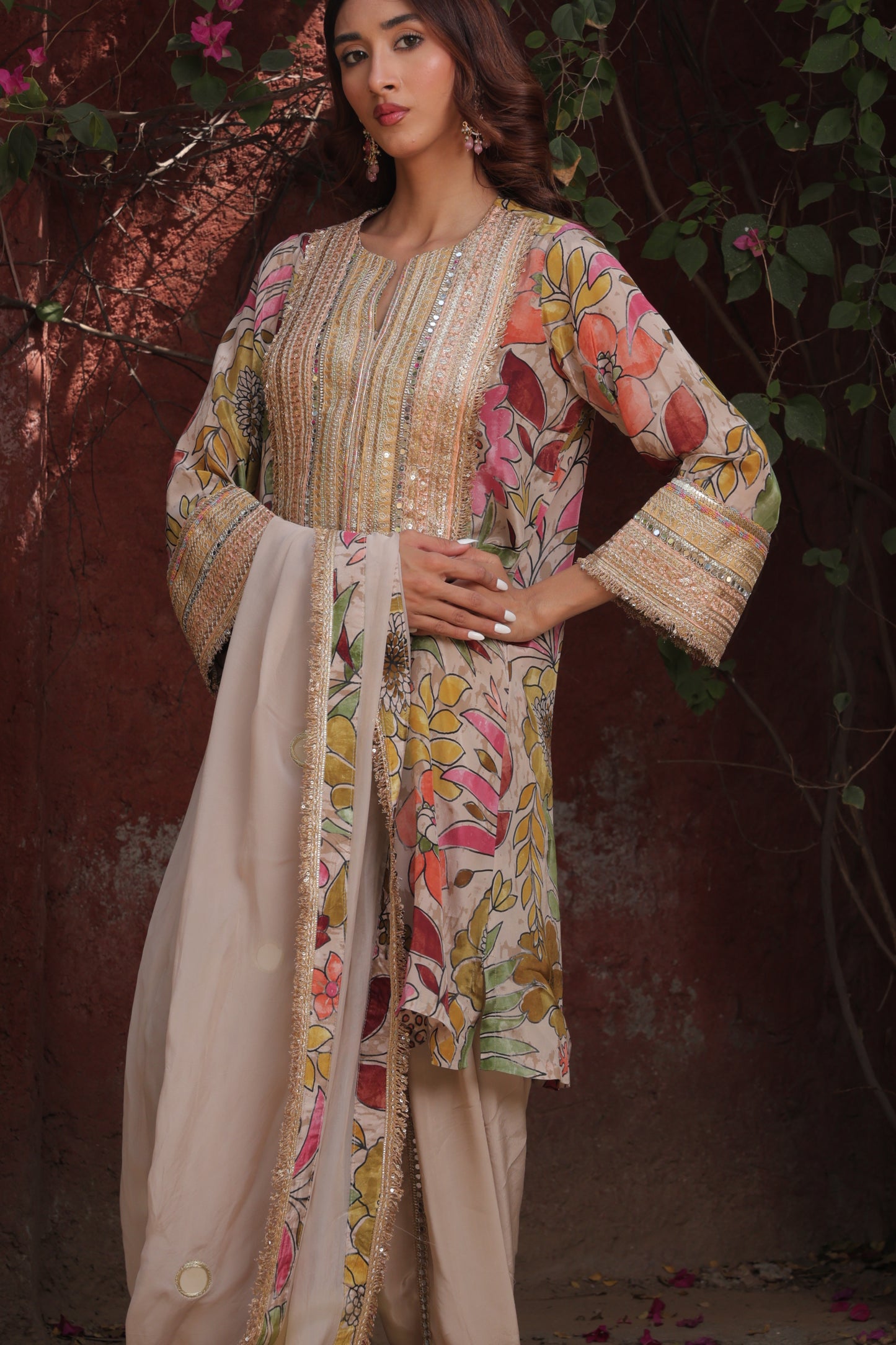 Inayat Tulip Dhoti - Beige