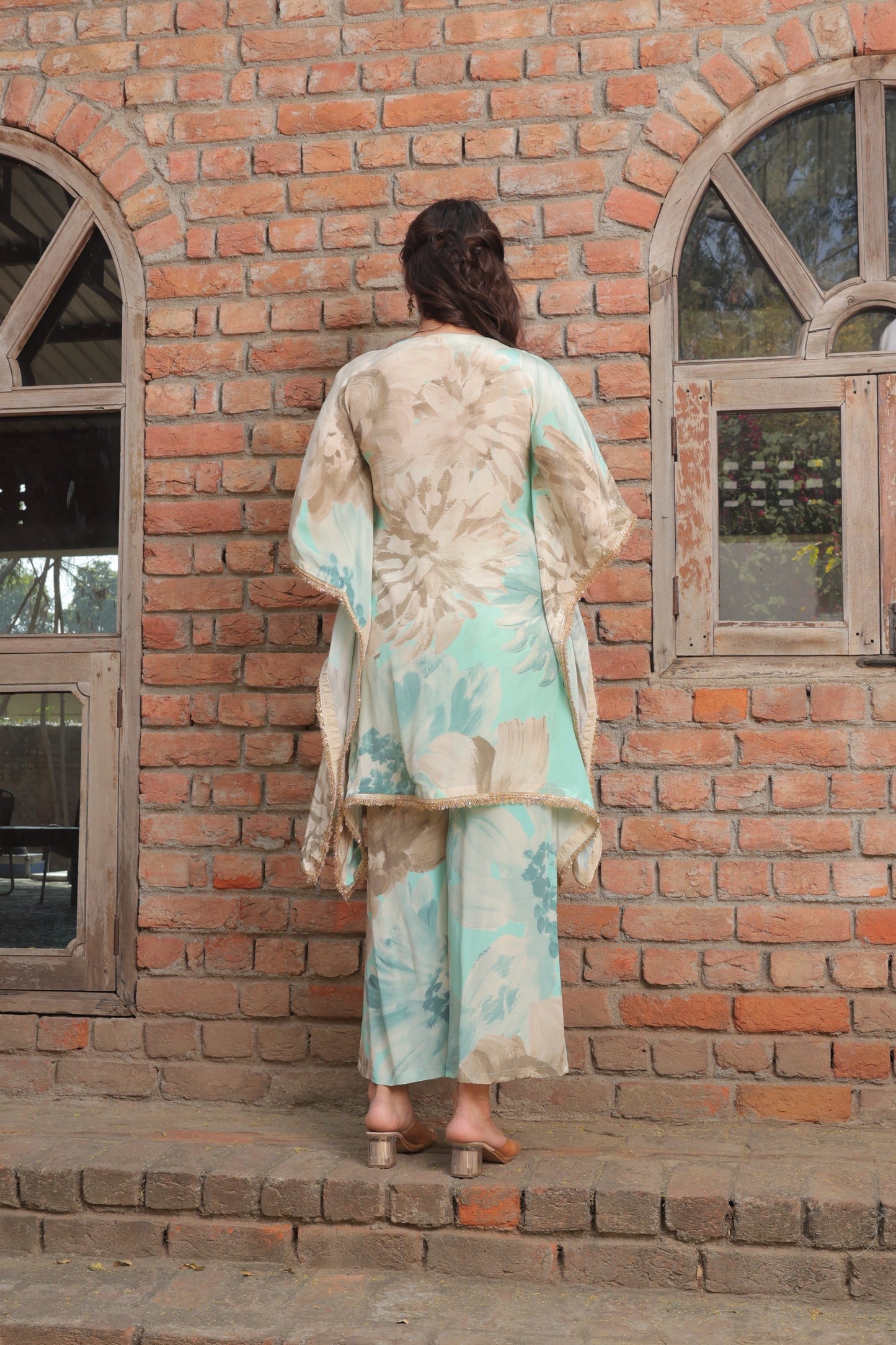Cosmo Bloom Kaftan - Blue