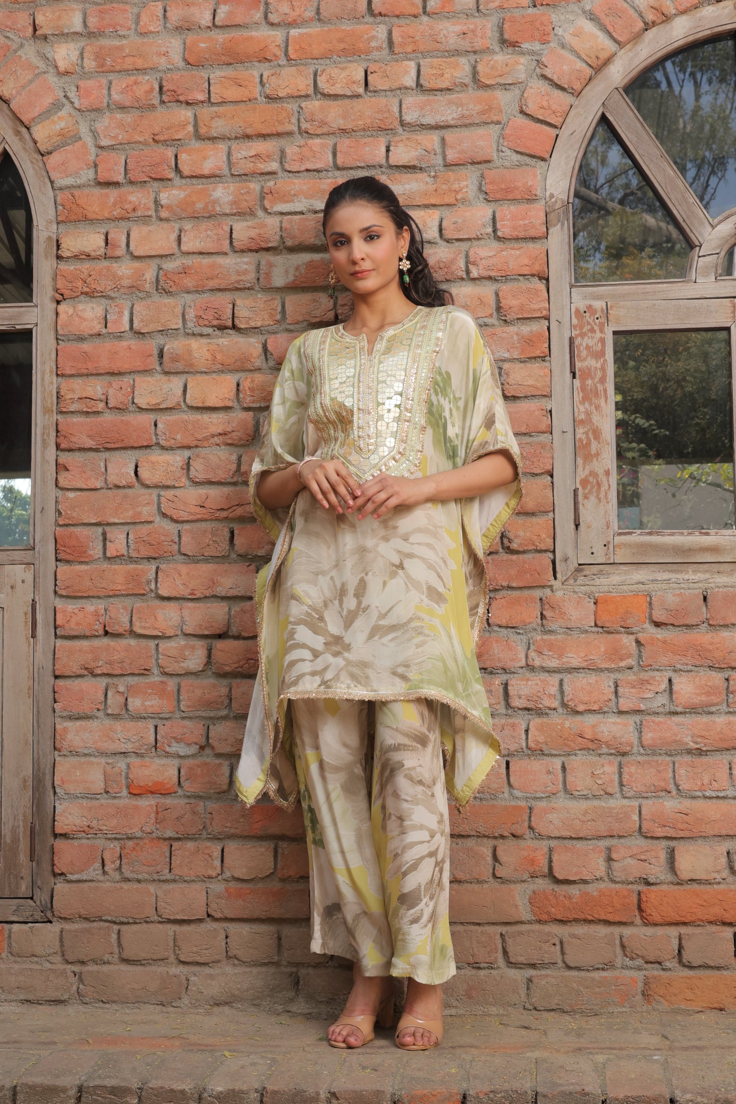 Cosmo Bloom Kaftan - Yellow