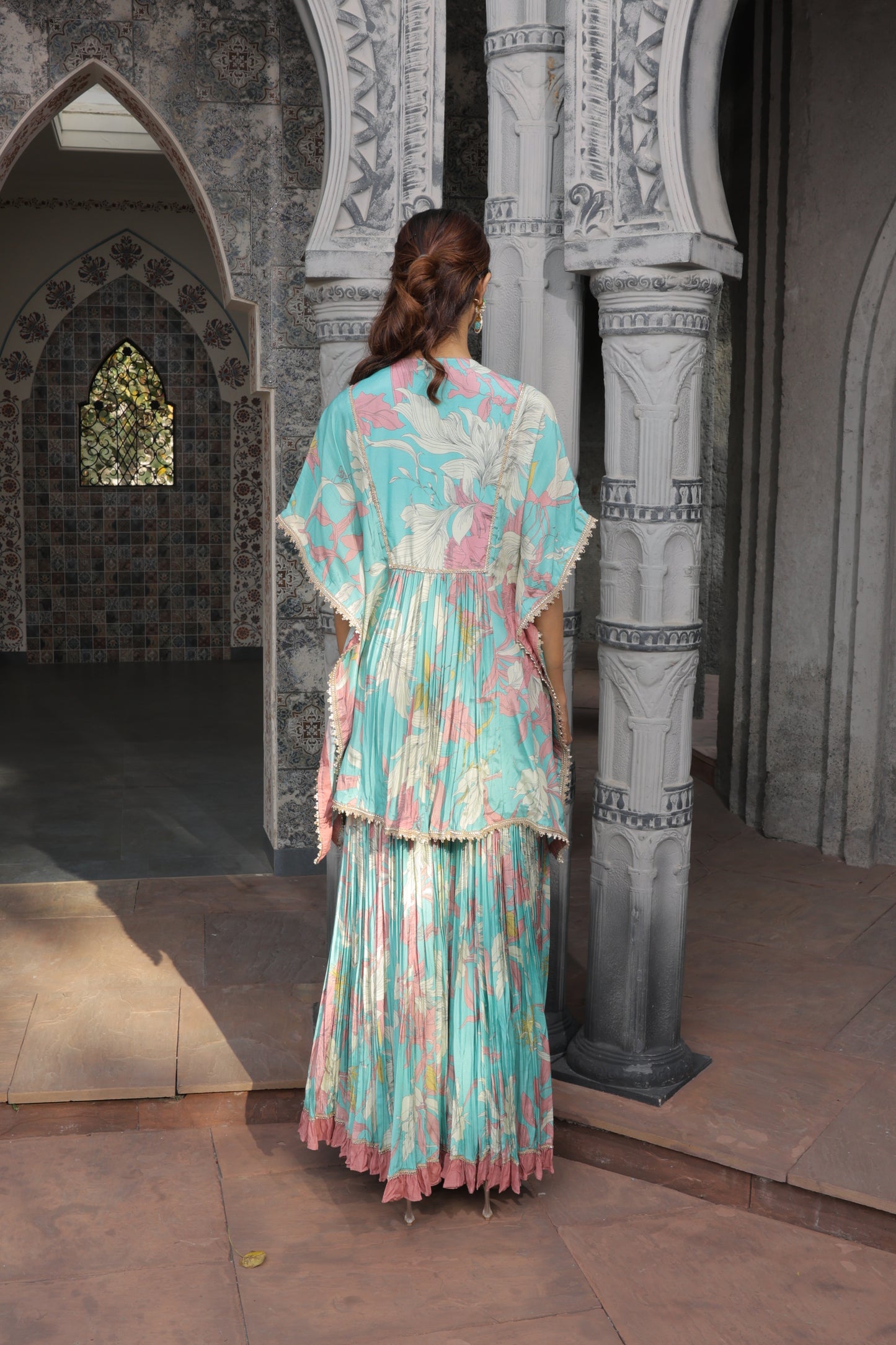 Inaaya Kaftan Sharara - Blue