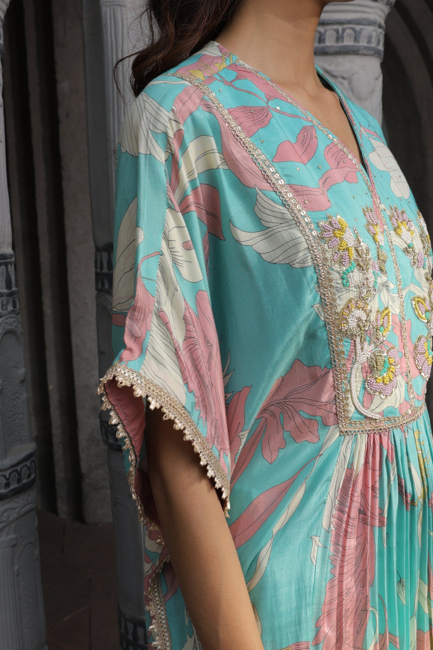 Inaaya Kaftan Sharara - Blue