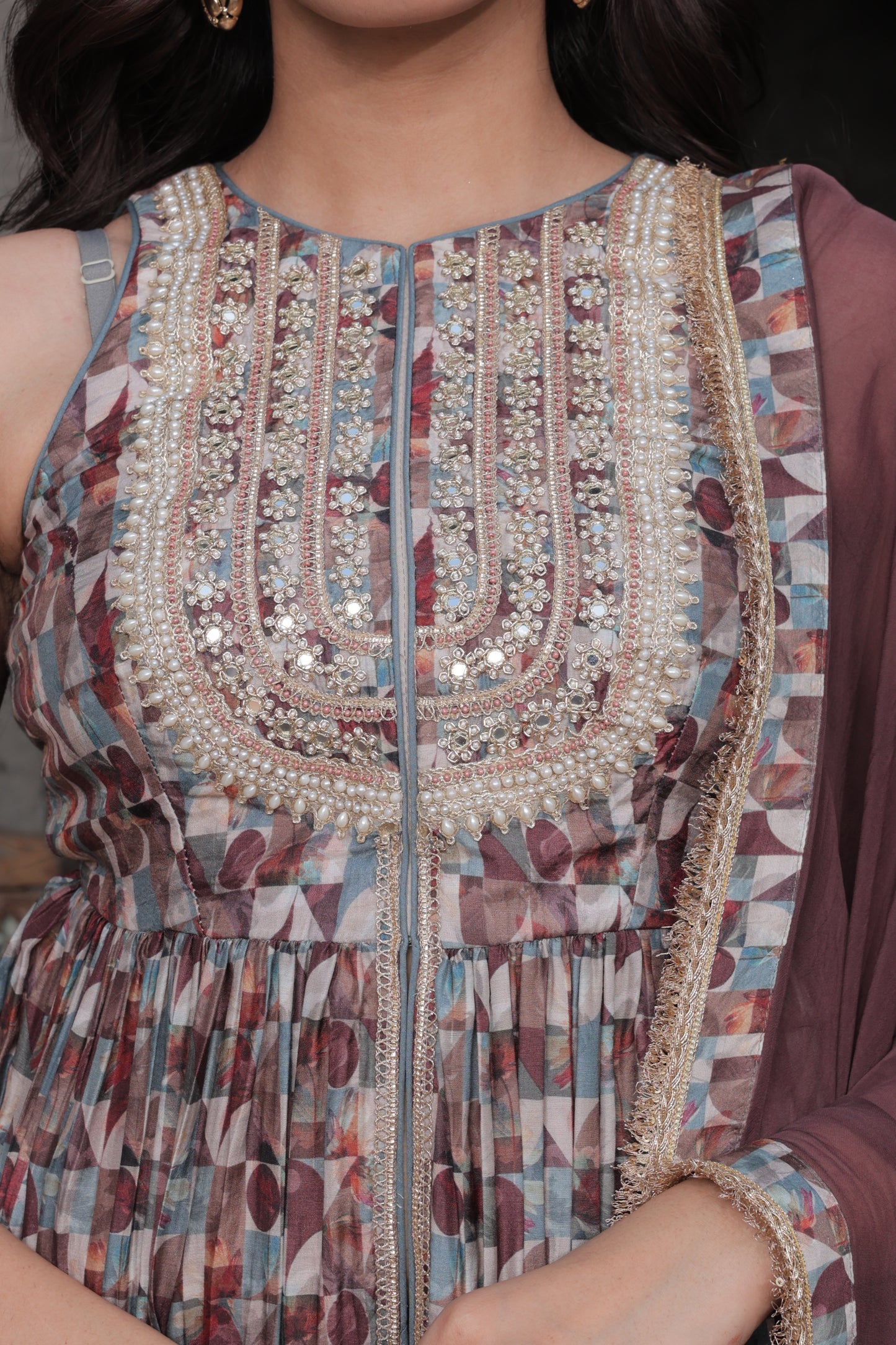 Sia Cubicle Sharara - Purple