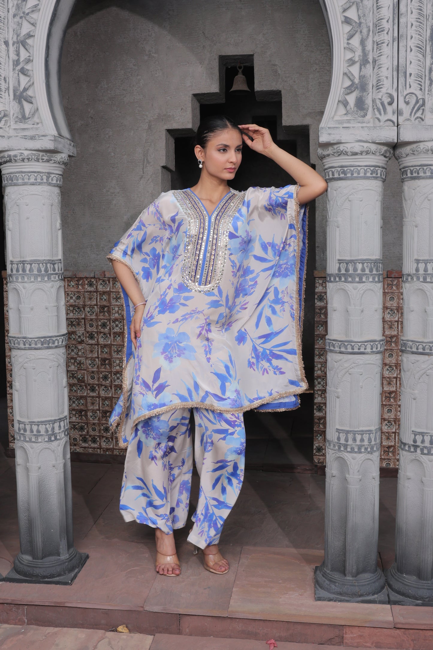 Miraz Maple Kaftan - Blue