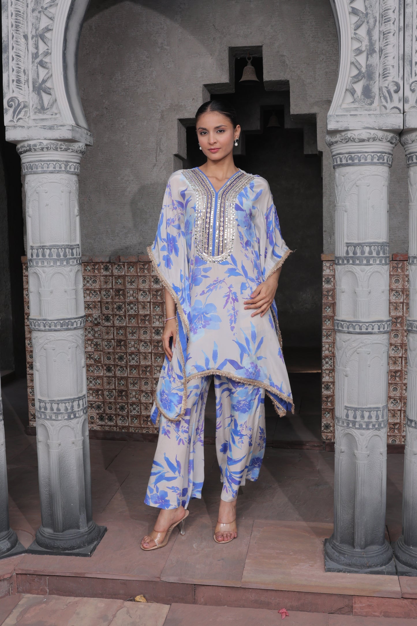 Miraz Maple Kaftan - Blue