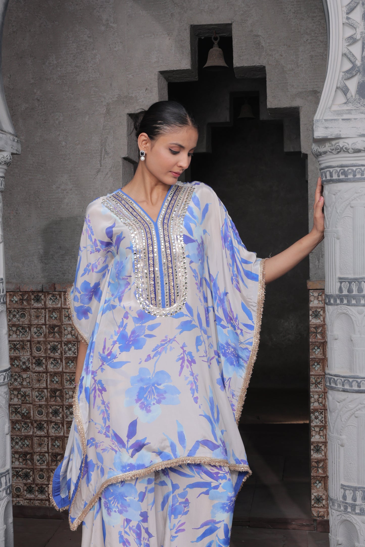 Miraz Maple Kaftan - Blue