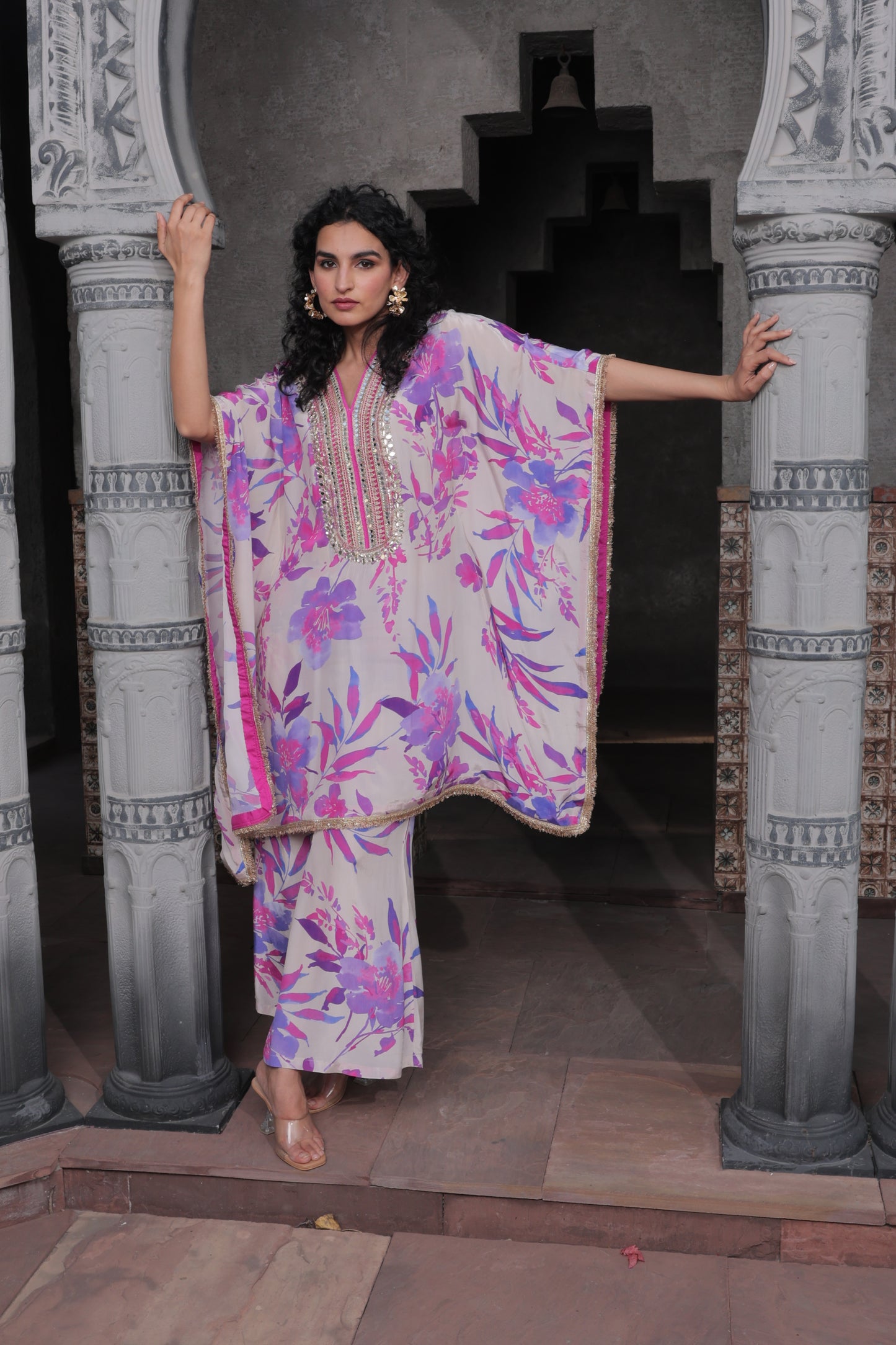 Miraz Maple Kaftan - Purple