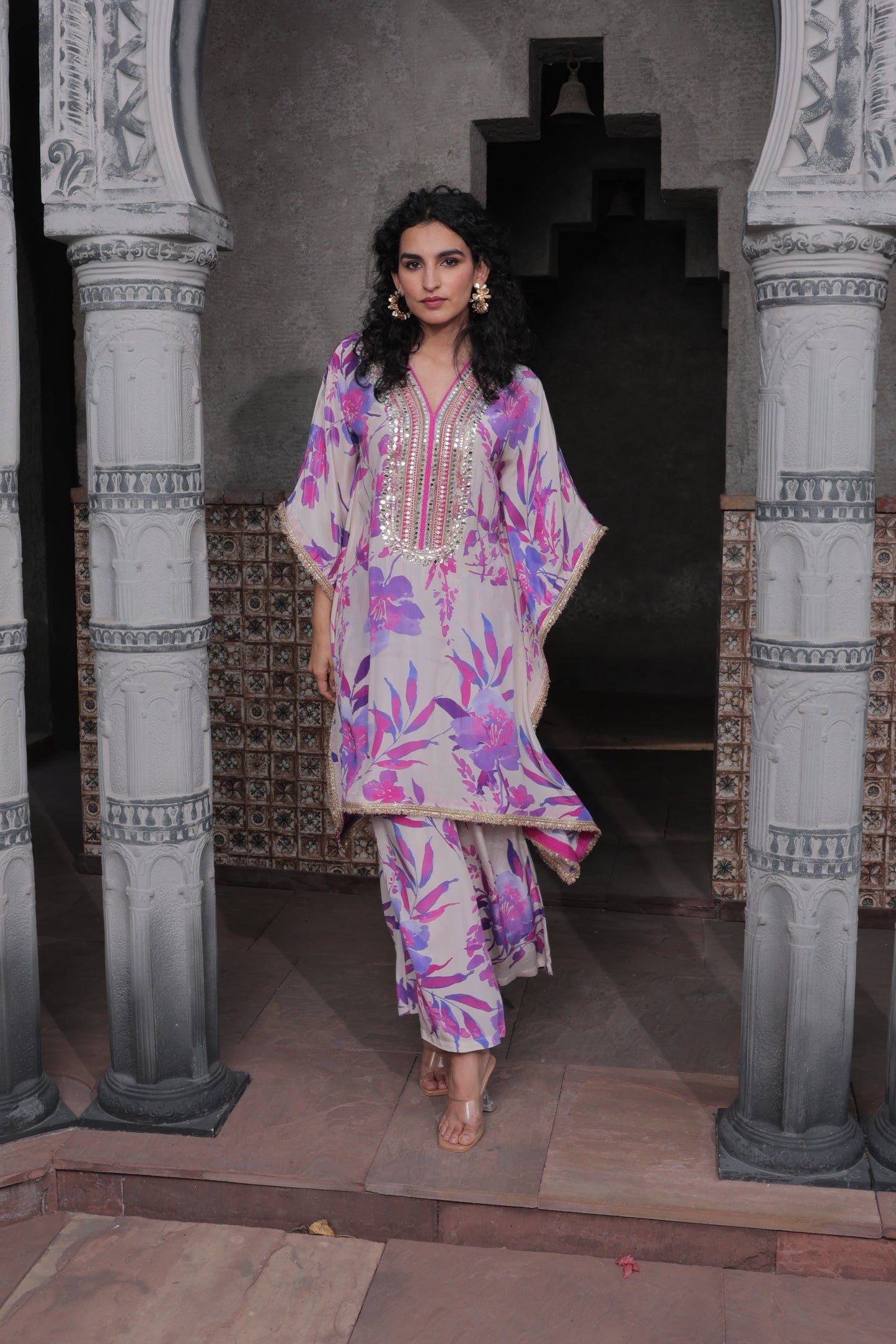 Miraz Maple Kaftan - Purple