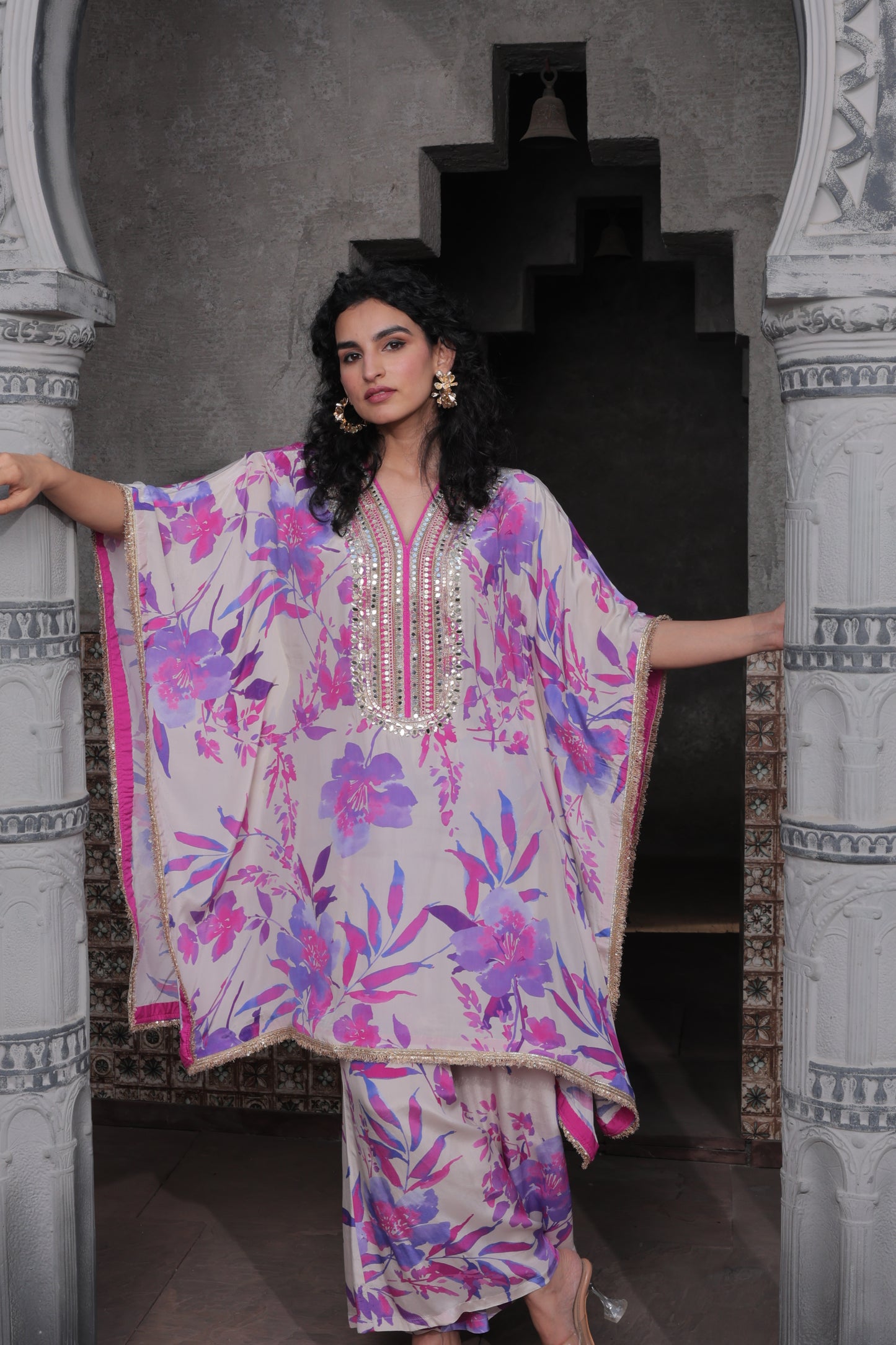 Miraz Maple Kaftan - Purple