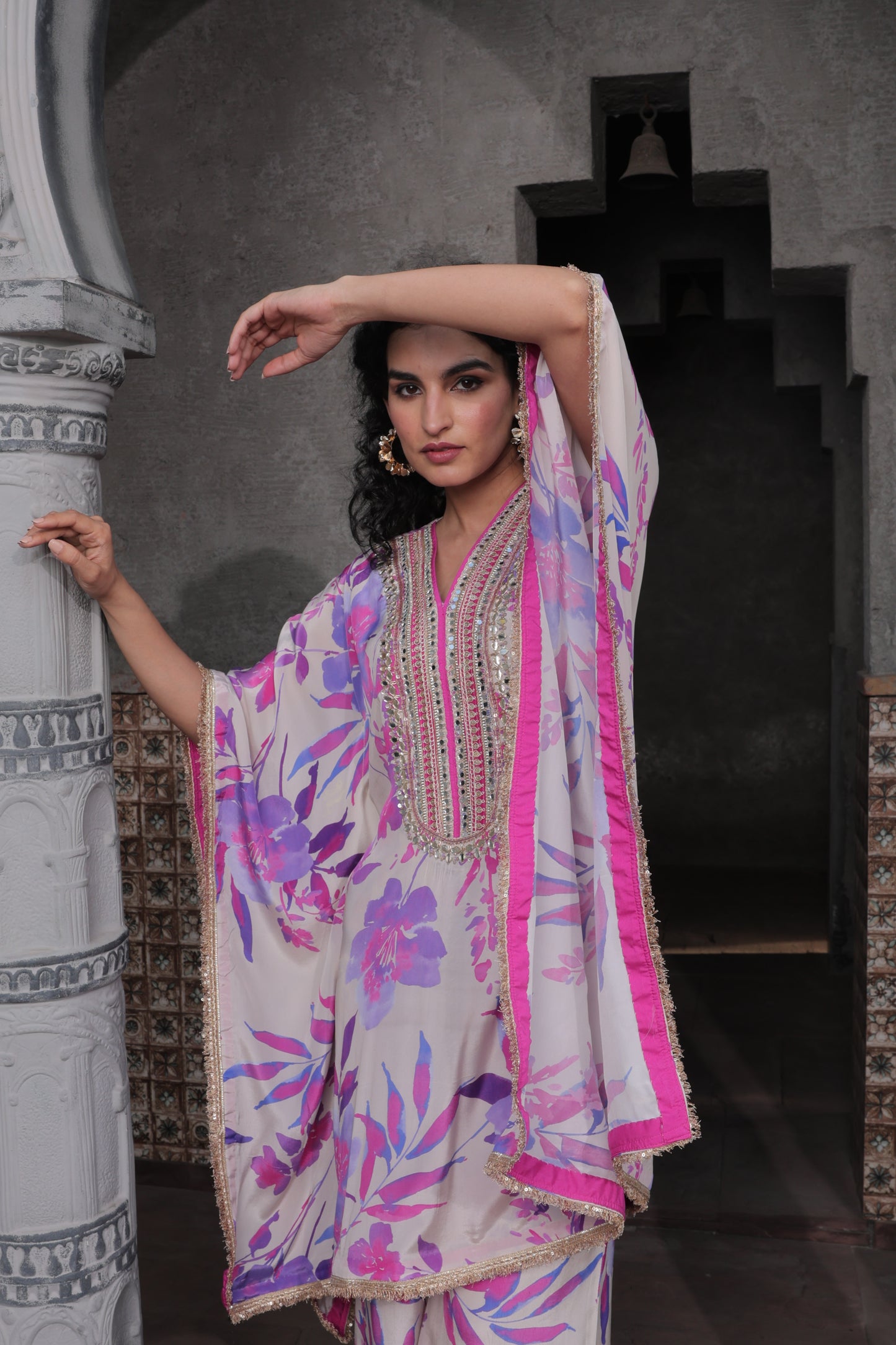 Miraz Maple Kaftan - Purple