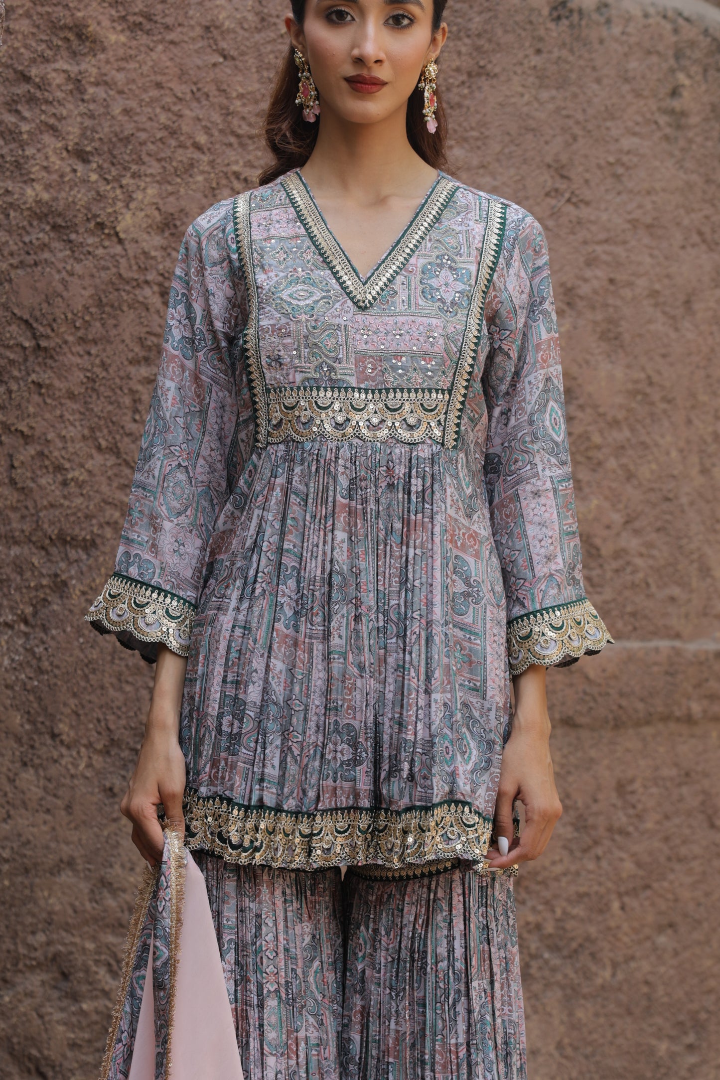 Paisly Sharara - Green