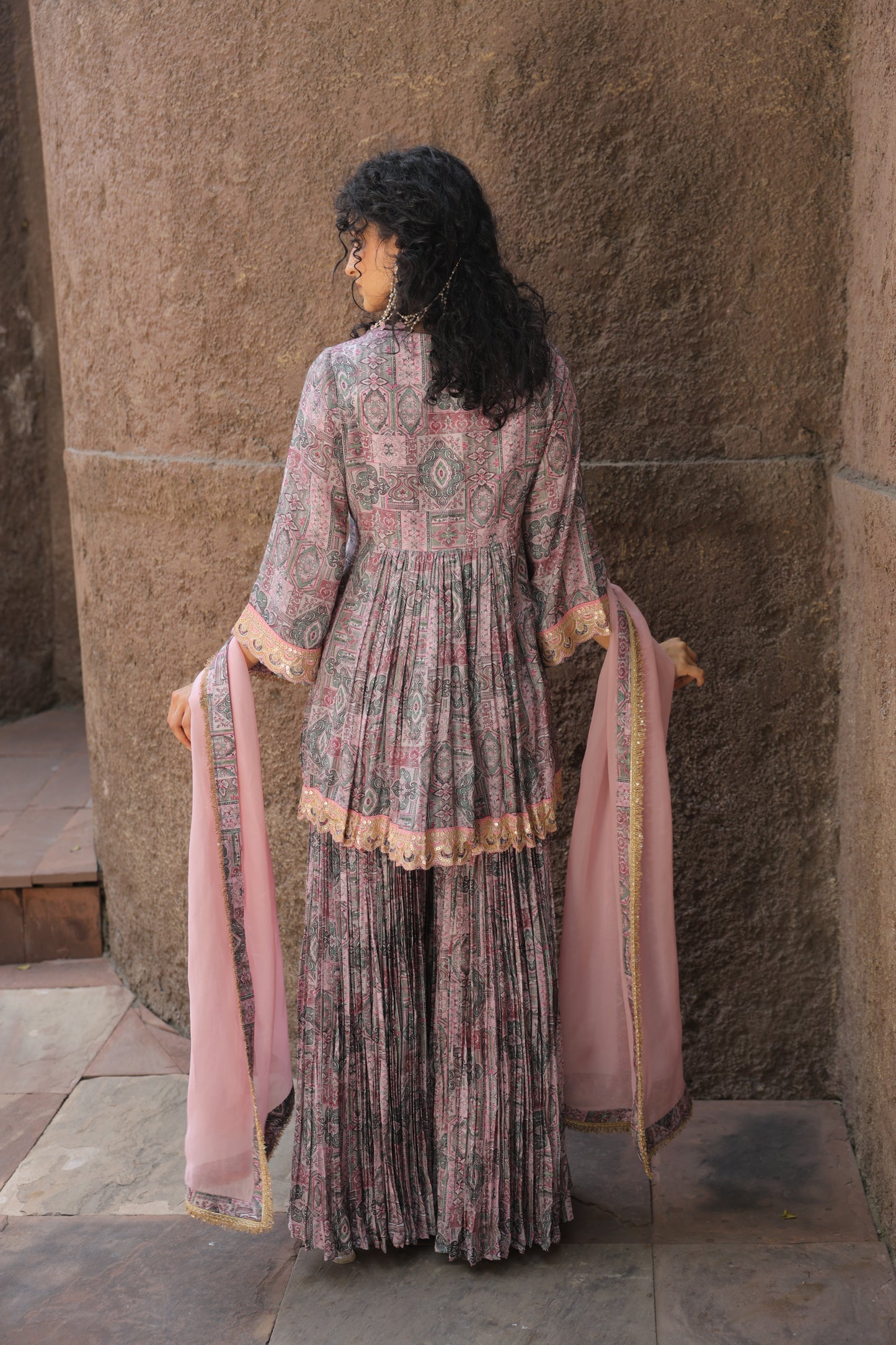 Paisly Sharara - Purple