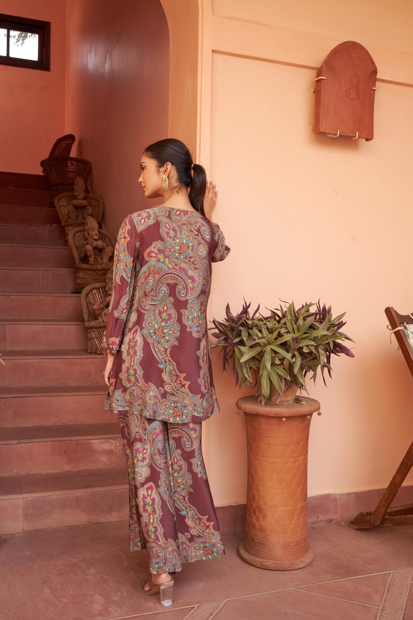 Nalini Set - Maroon