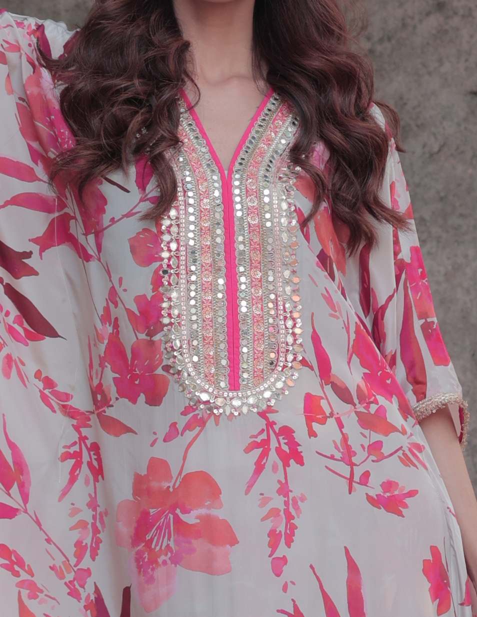 Miraz Maple Kaftan - Red