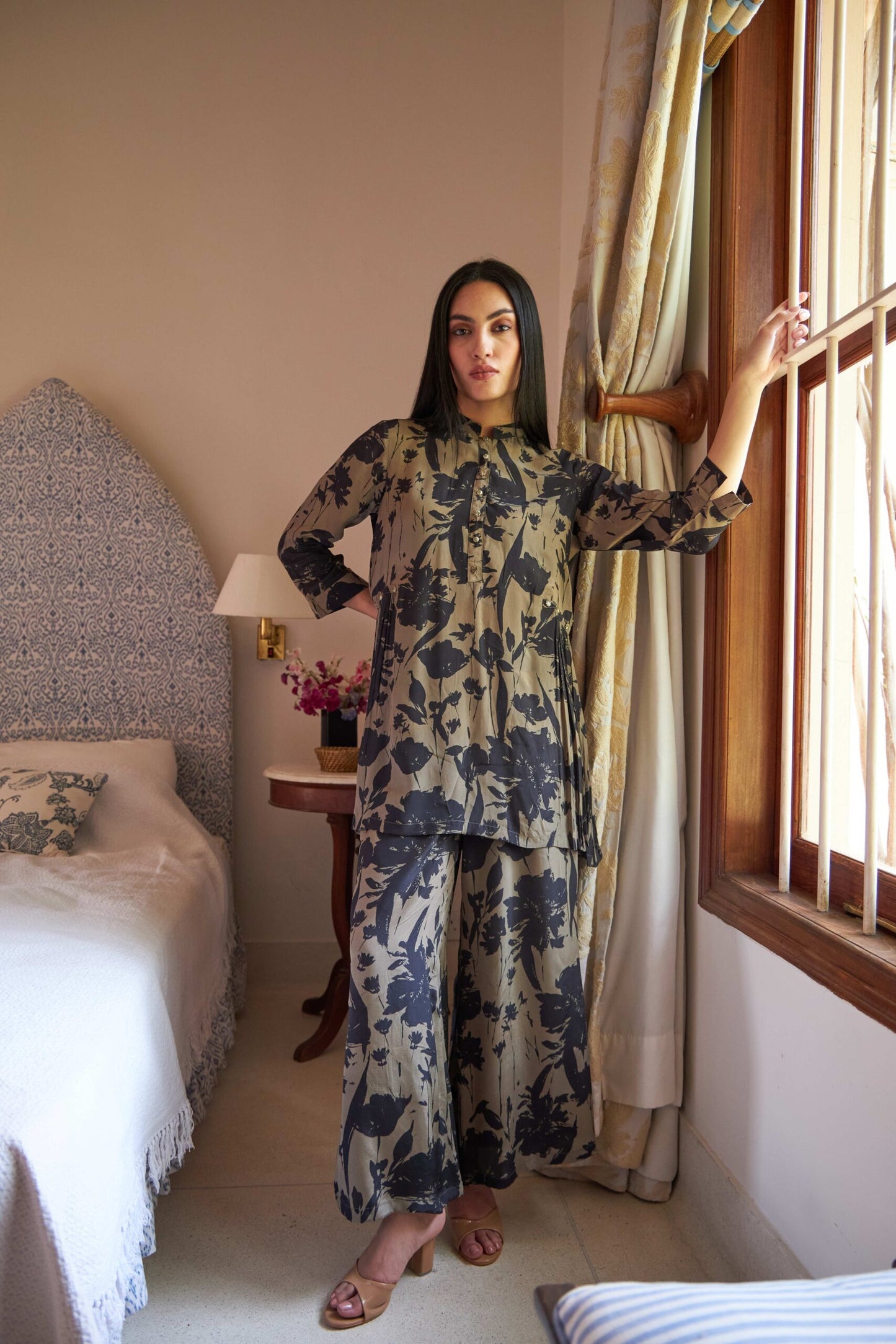 Aarohi Co-ord Set - Black