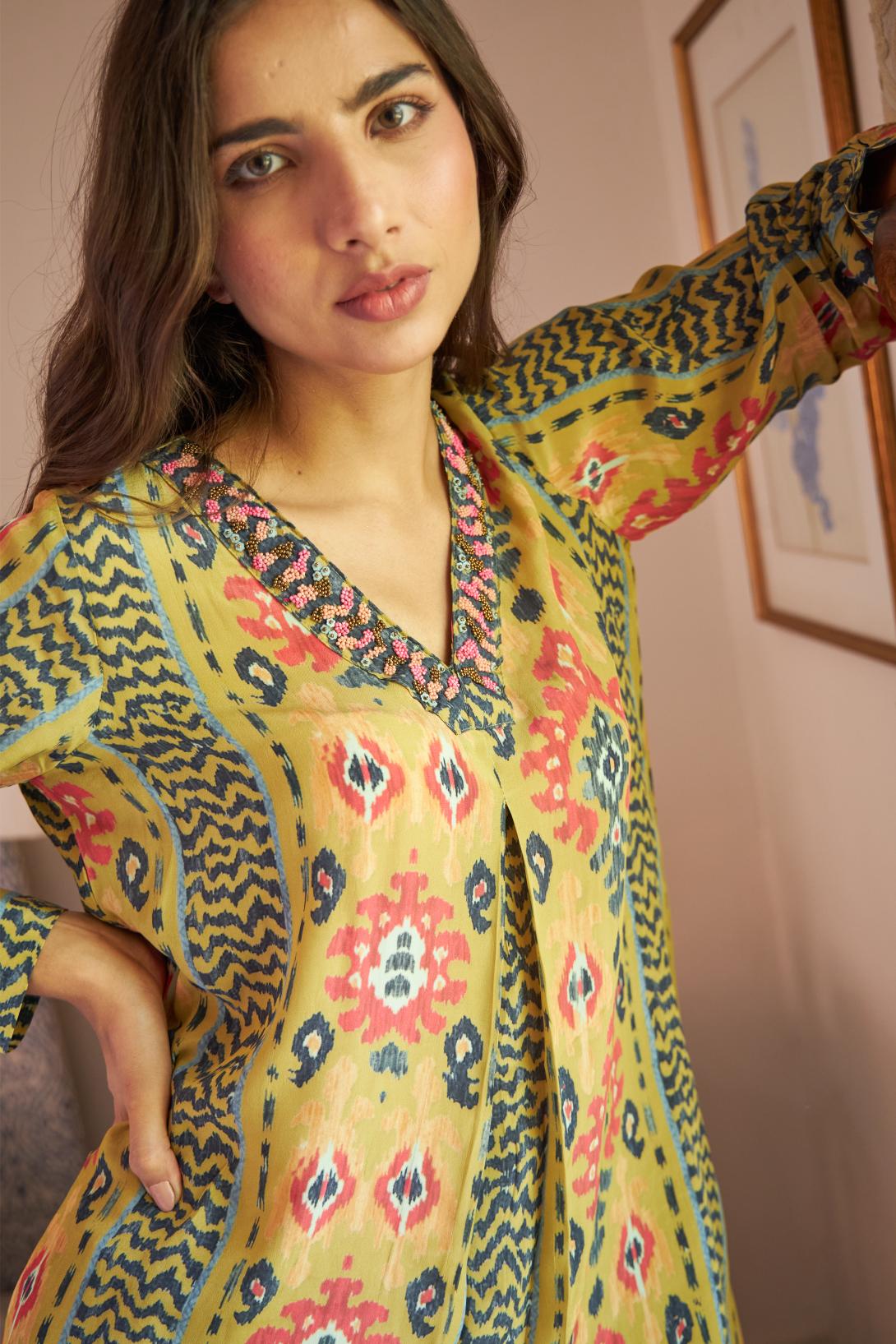Floral Motif Set -Green