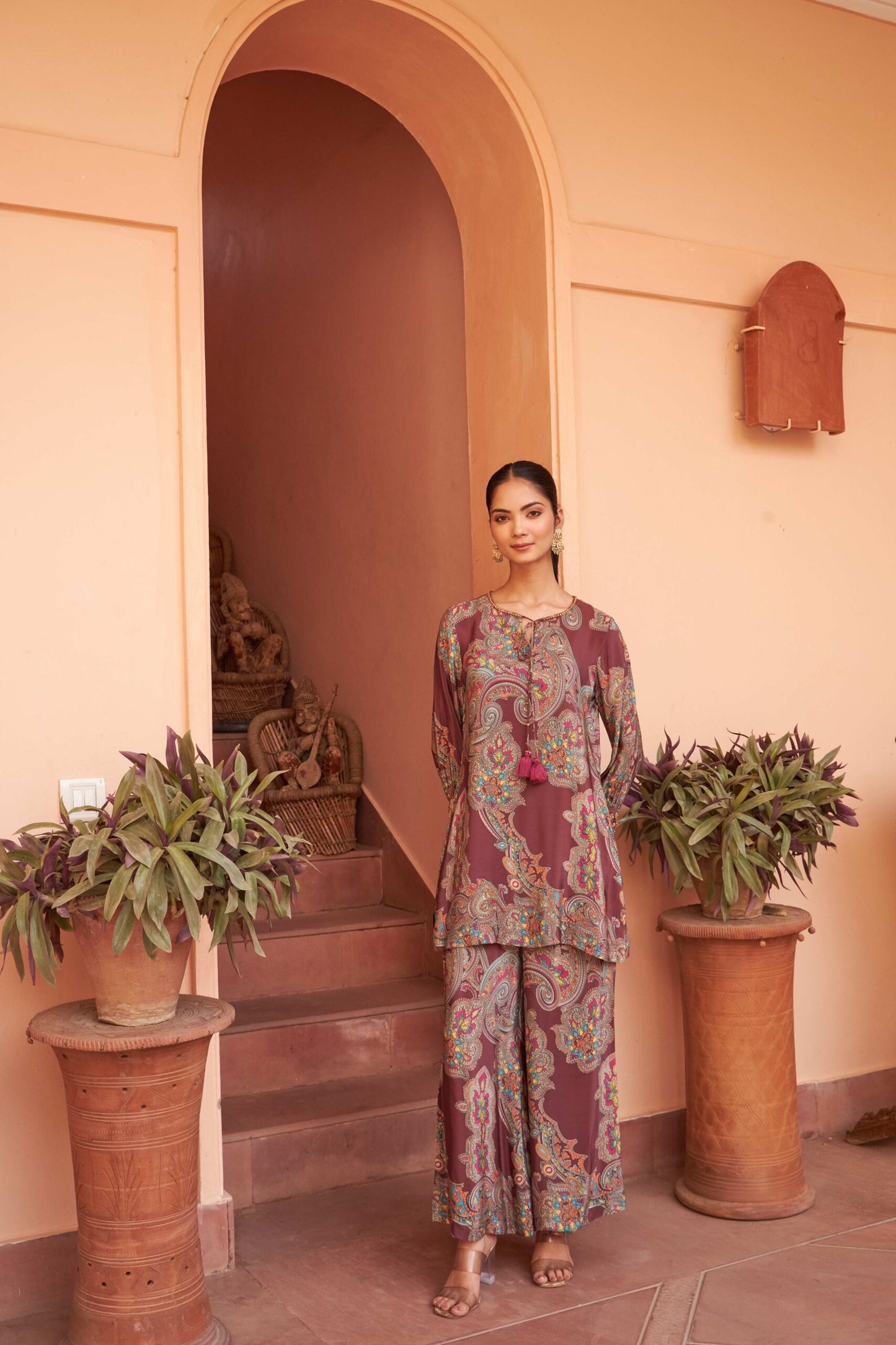 Nalini Set - Maroon