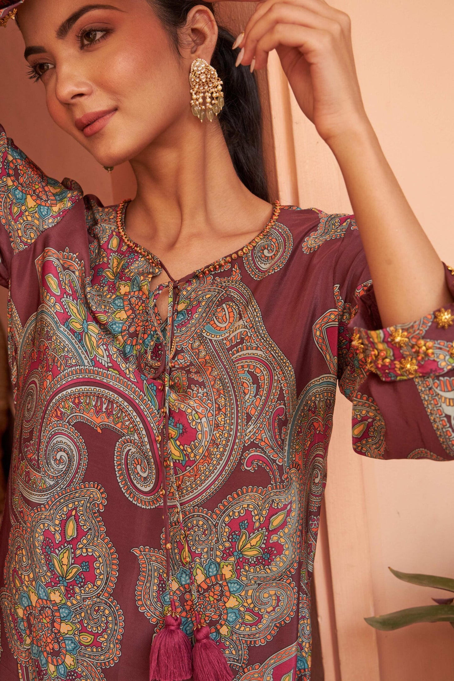 Nalini Set - Maroon
