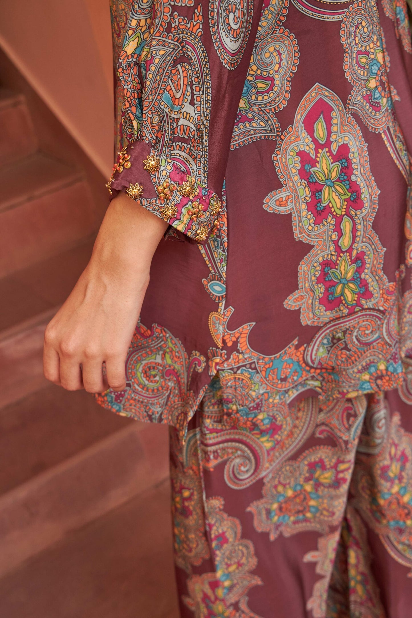 Nalini Set - Maroon