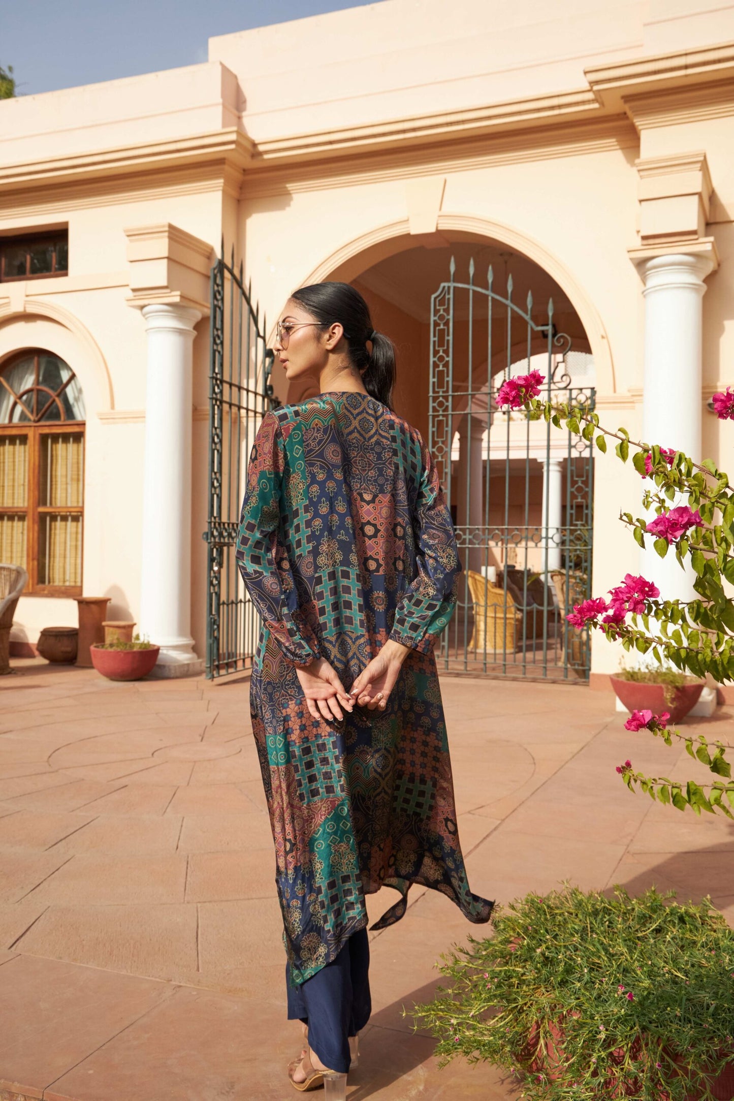 Avira Co-ord Set - Blue & Green
