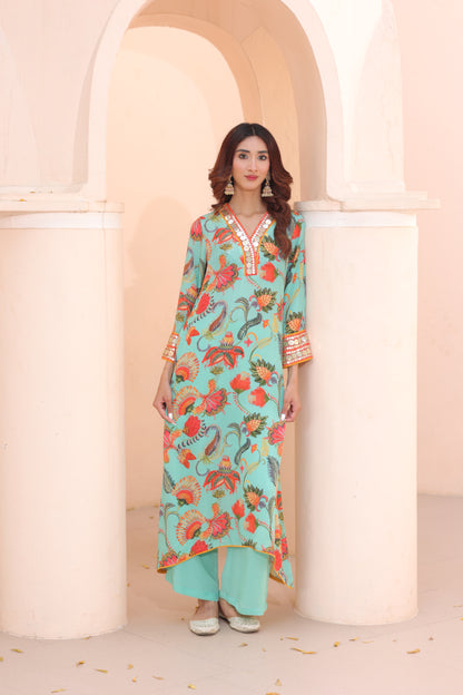 Sur Kurta Set - Blue