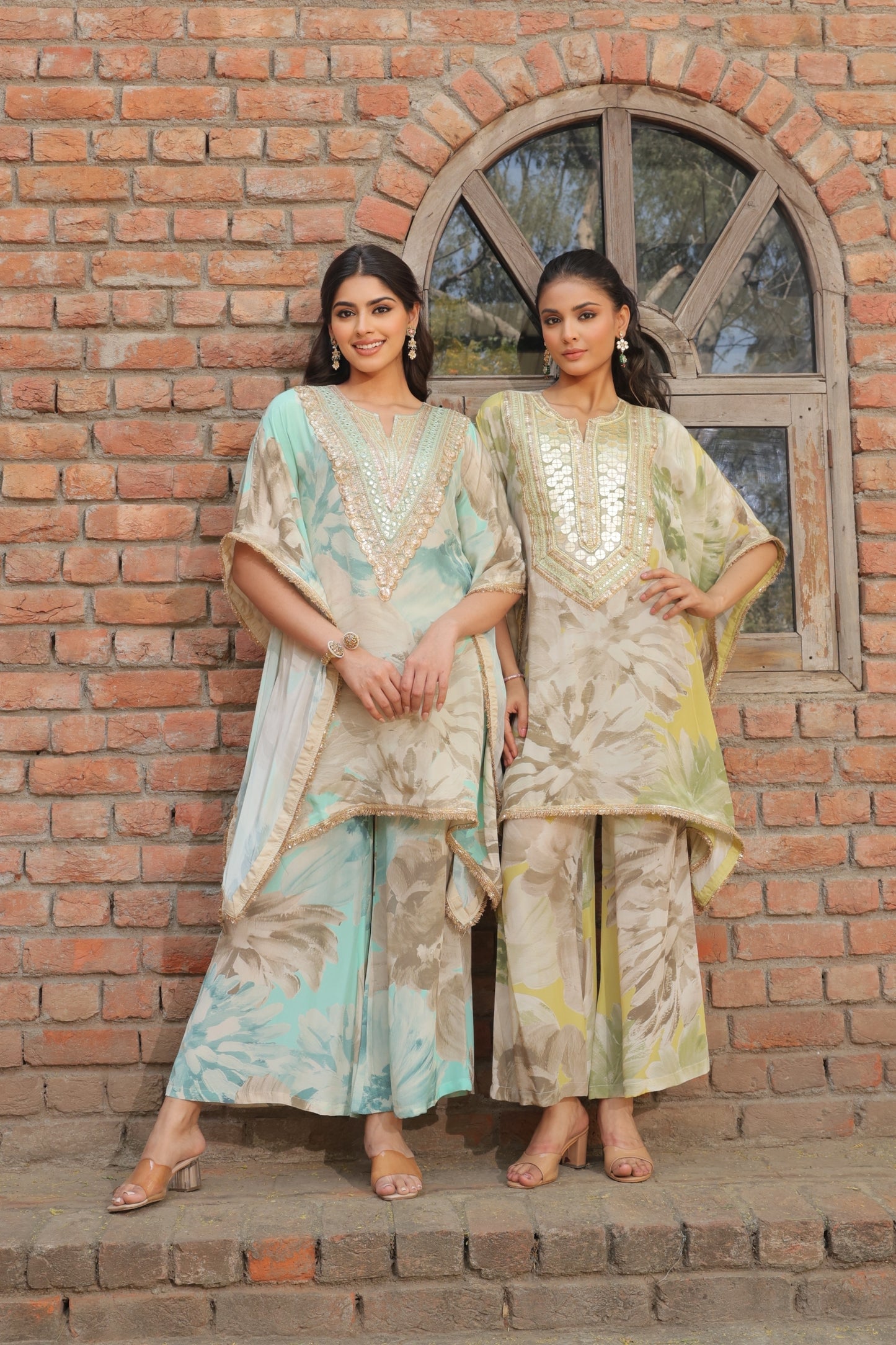 Cosmo Bloom Kaftan - Yellow