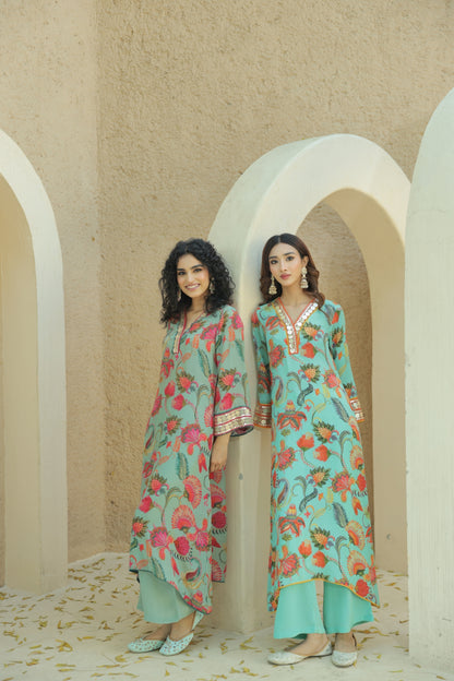 Sur Kurta Set - Blue
