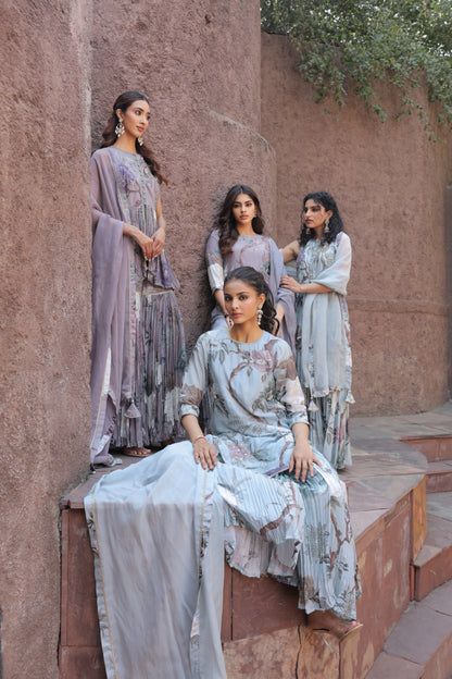 Leher Sharara - Blue