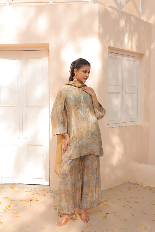 Nalina Paisly Suit - Yellow