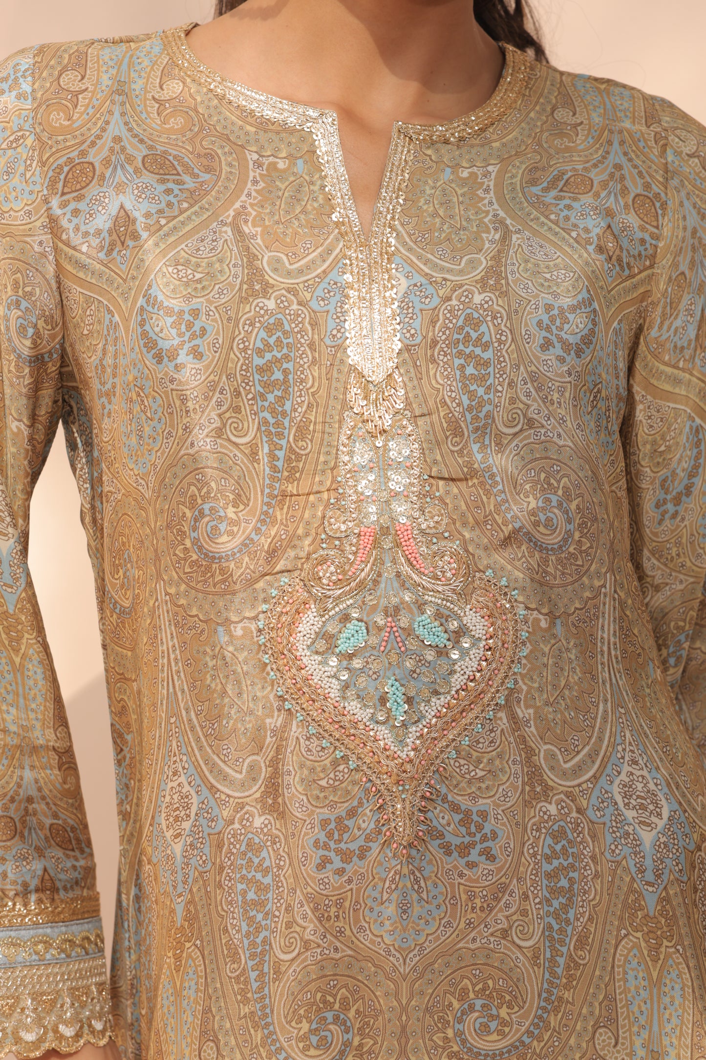 Nalina Paisly Suit - Yellow