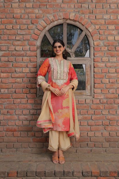 Gaur Organza Suit