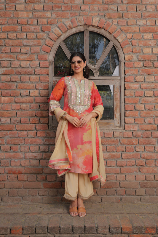 Gaur Organza Suit