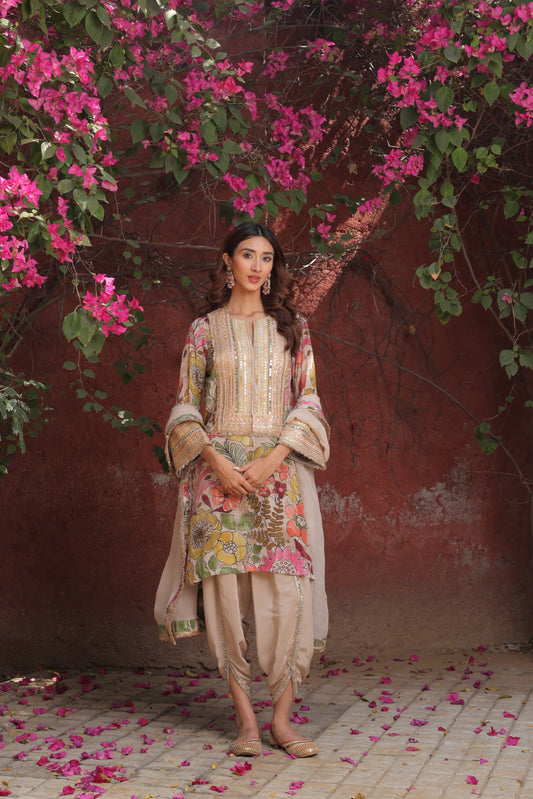 Inayat Tulip Dhoti - Beige